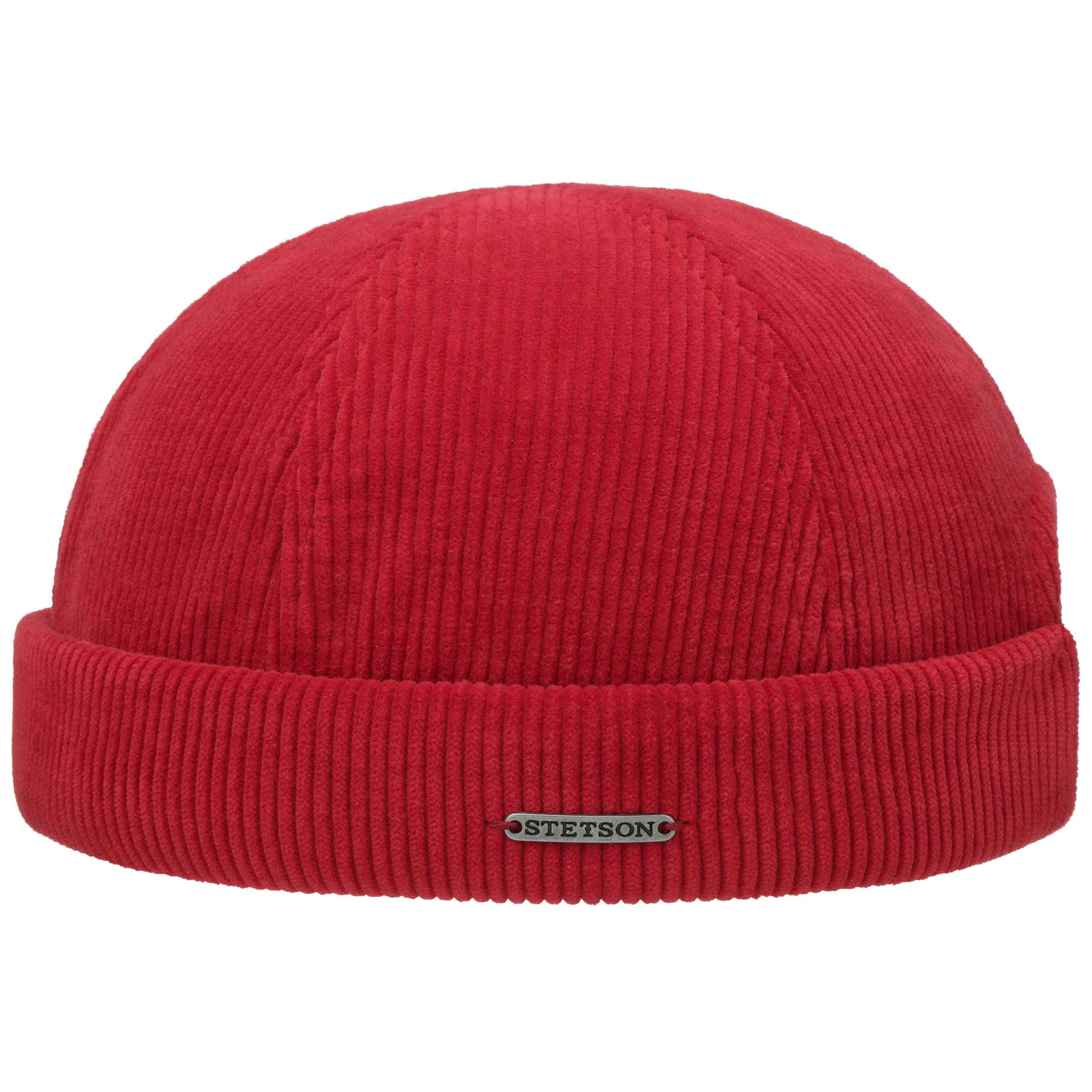 Bocca Berretto di velluto a coste Brimless Docker Cappello senza