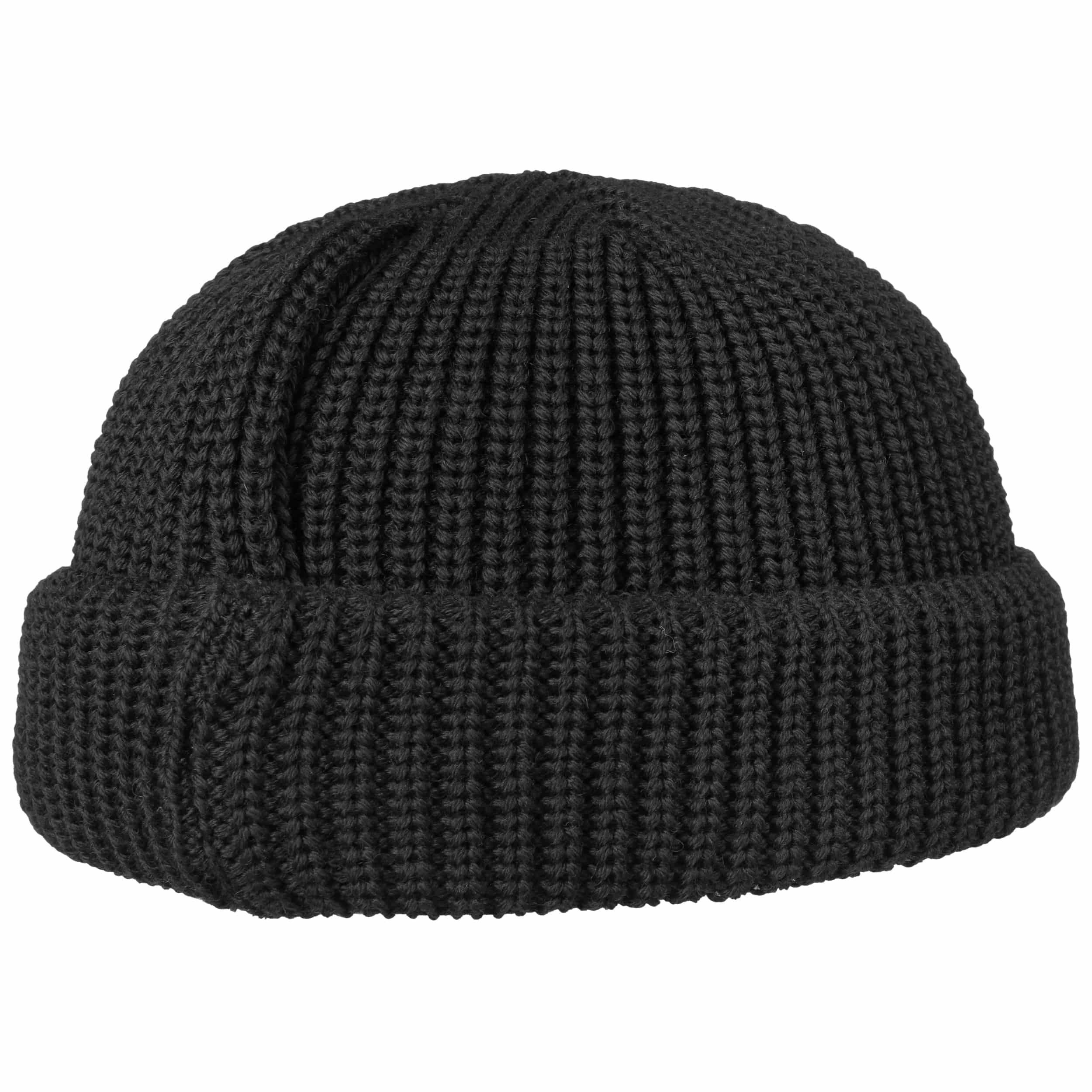 Hip-Hop Berretto Invernale Lavorato A Maglia Con Ricamo - Unisex - Wartburg 50956 - Colore Nero