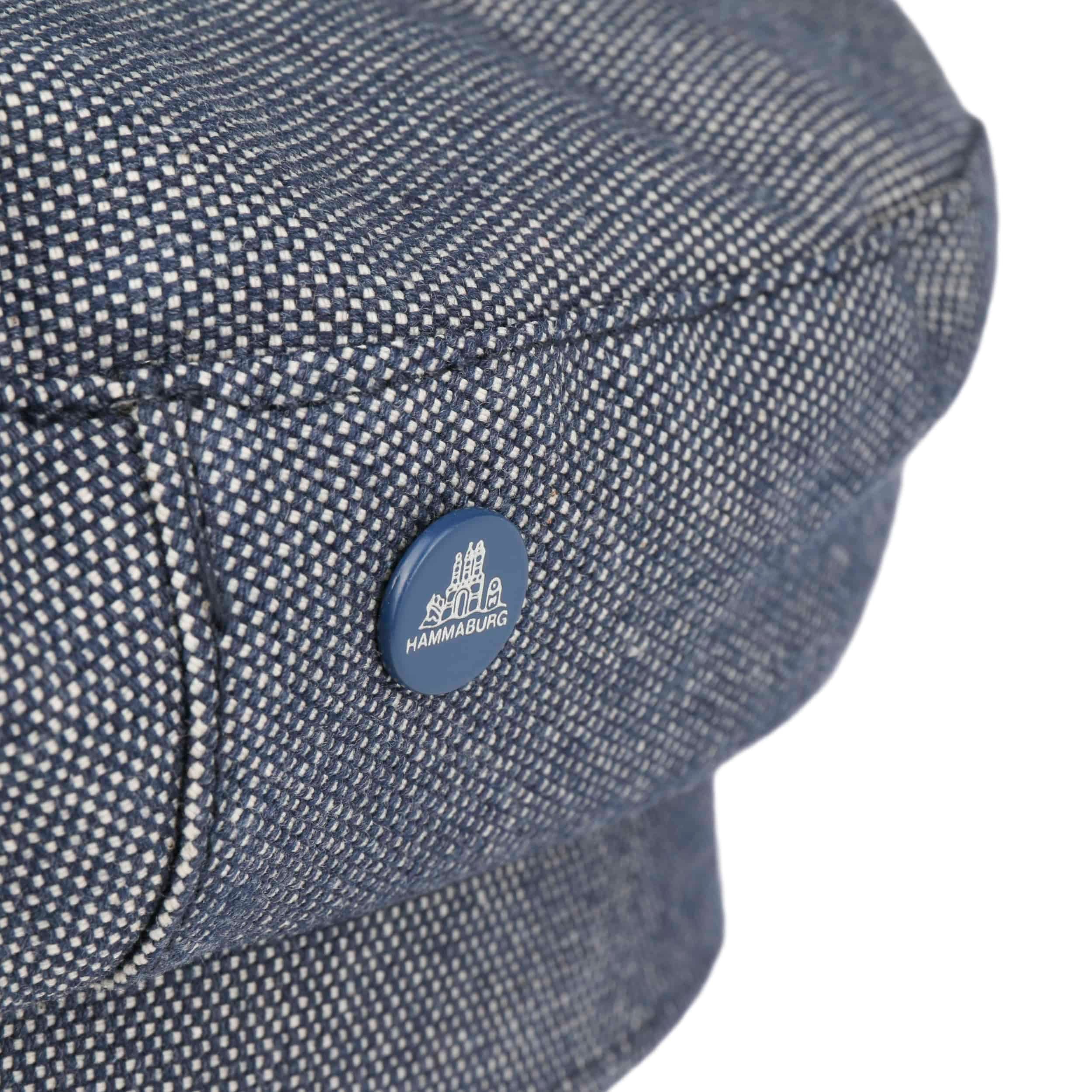 HAMMABURG Berretto Marinaio In Cotone Per Uomo E Donna, Made In Italy, Stile Baker Boy Con Visiera, Primavera/Estate
