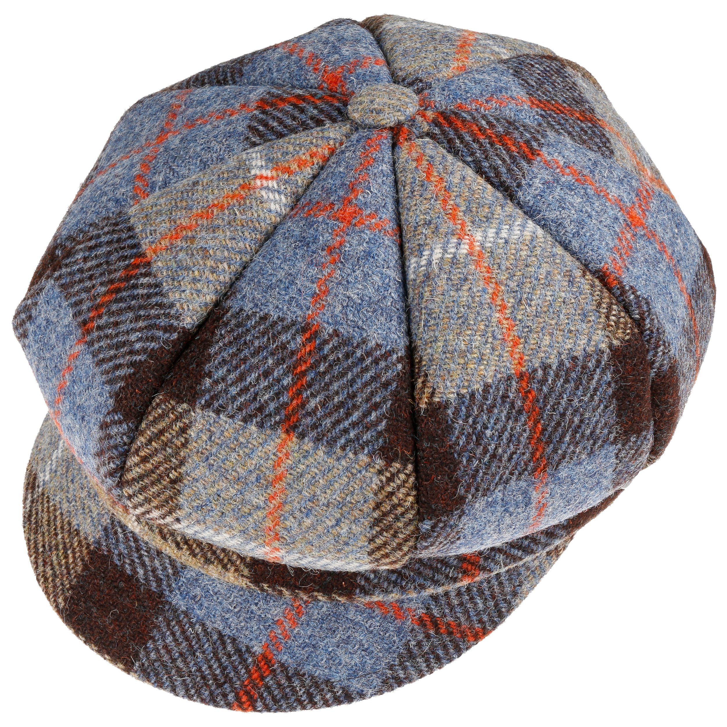 Berretto Piatto Newsboy In Tweed Marrone JACK PYKE - Stile Inglese Con Fodera Trapuntata - 4