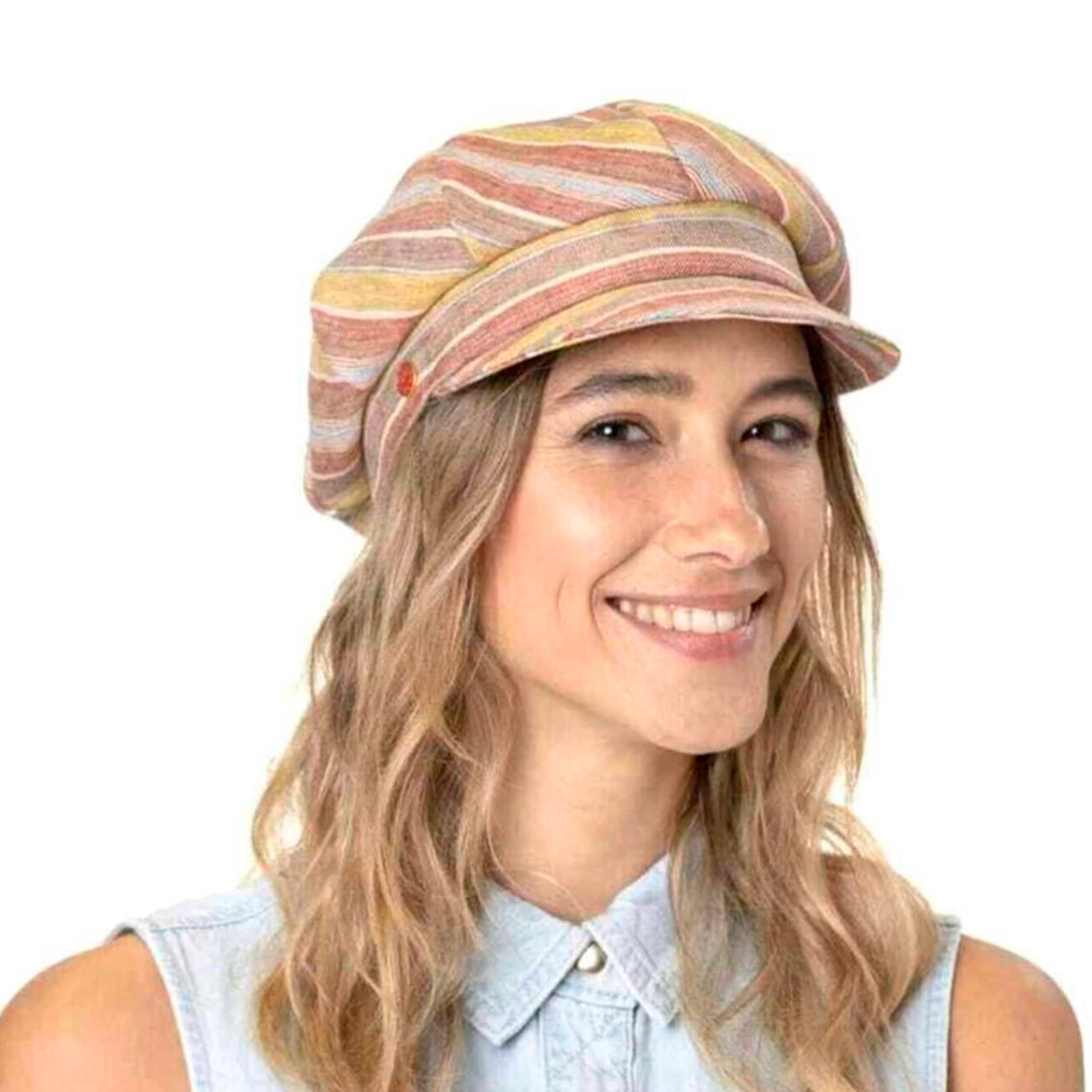 Berretto Uomo A Strisce – Modello Stripes Hat 16, Doppio Strato, Morbido A Maglia Fine
