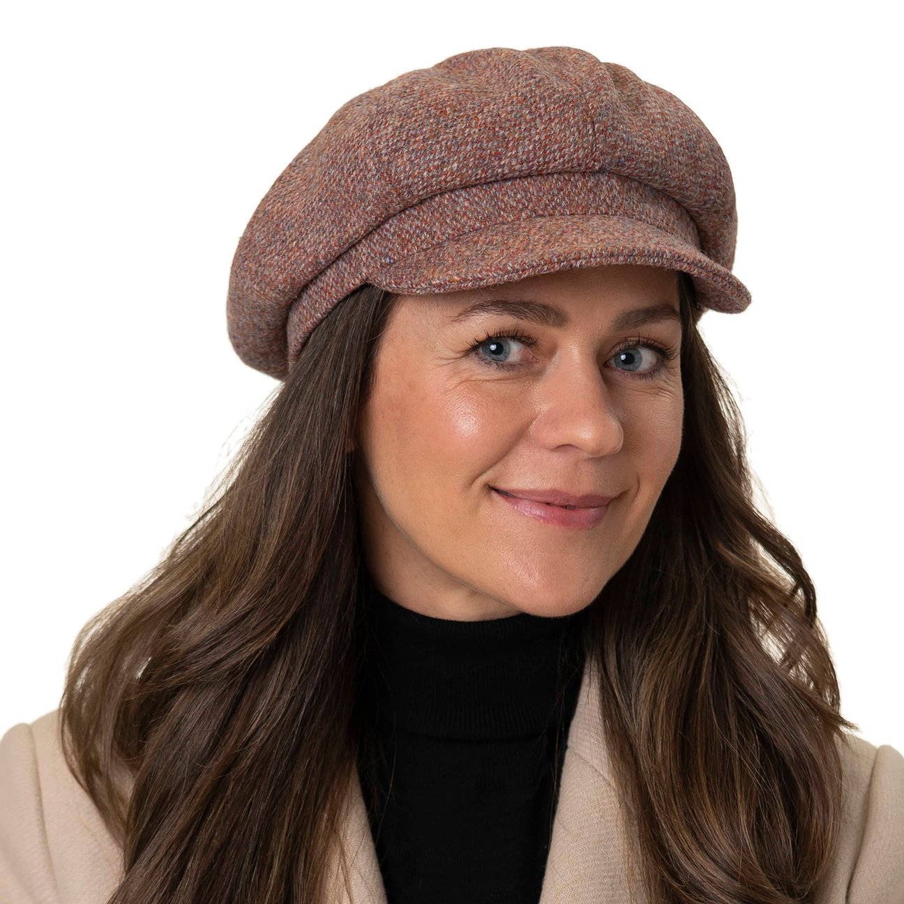 Jack Pyke Berretto Piatto Junior Tweed Marrone - Cappello Country In