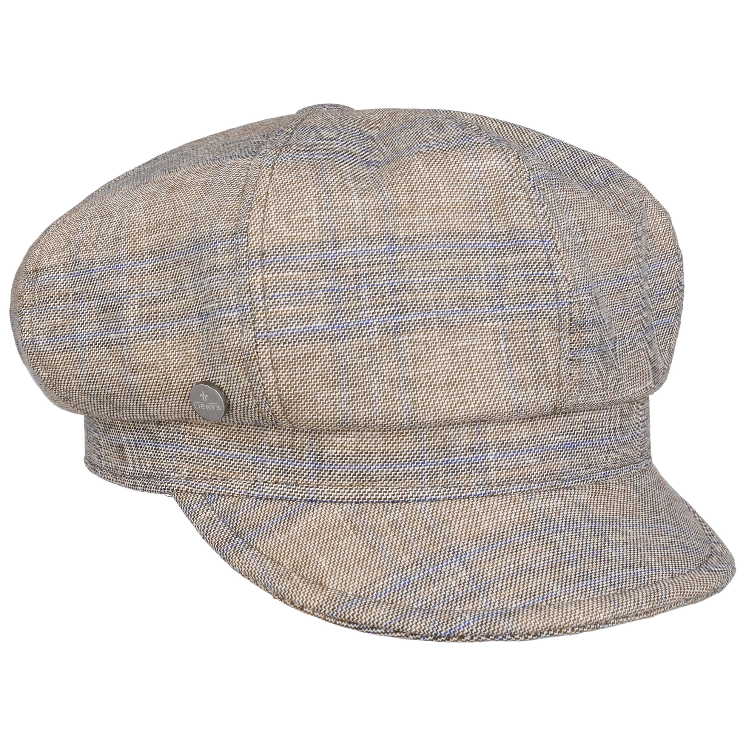 Berretto Plate Merrick Newsboy Traclet, Cotone E Poliestere, Marrone, Effetto Vintage, Taglia M (56/57 Cm)