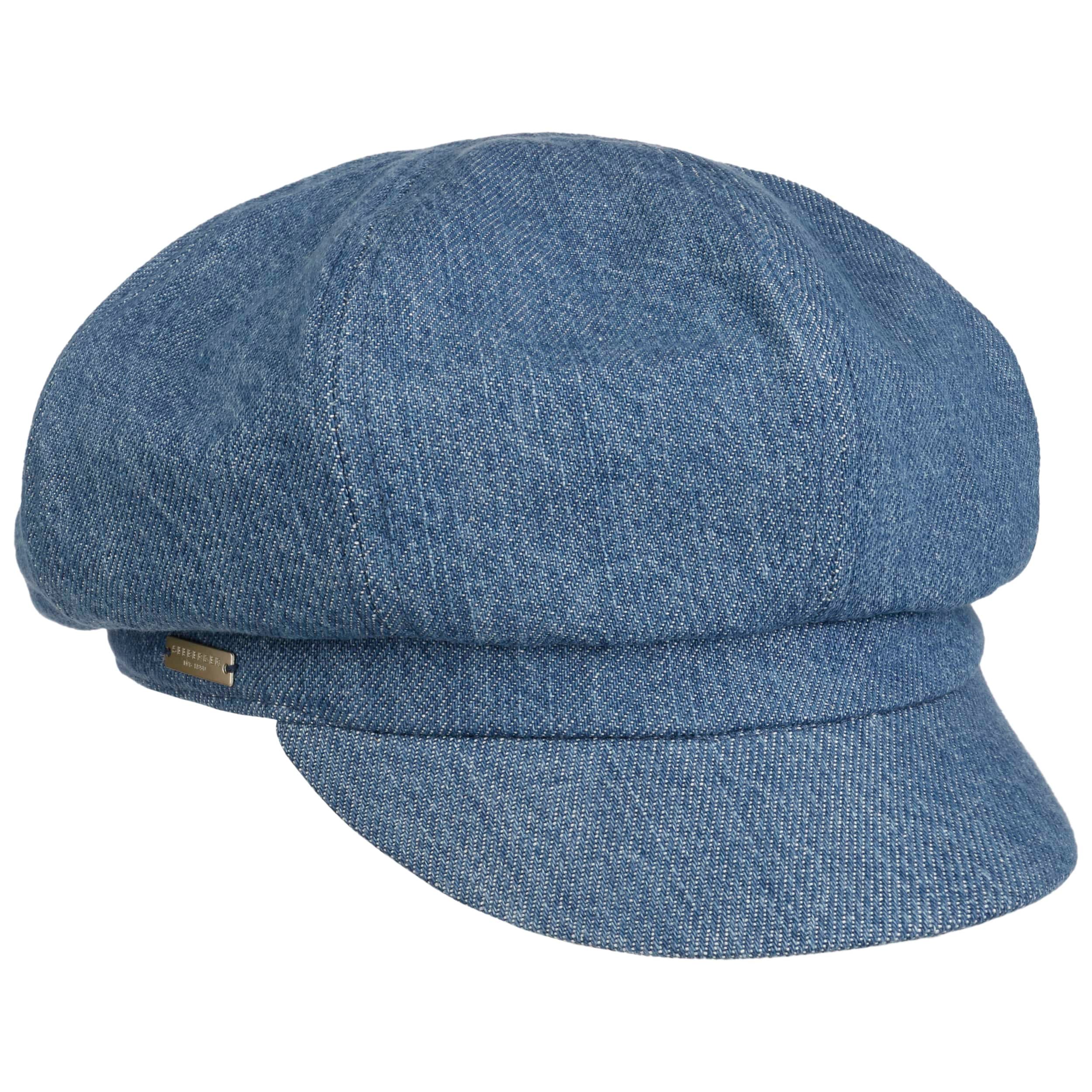 Seeberger Berretto Newsboy In Cotone - Cap Baker Boy Taglia Unica (56-59 Cm) - Eleganza Casual Donna