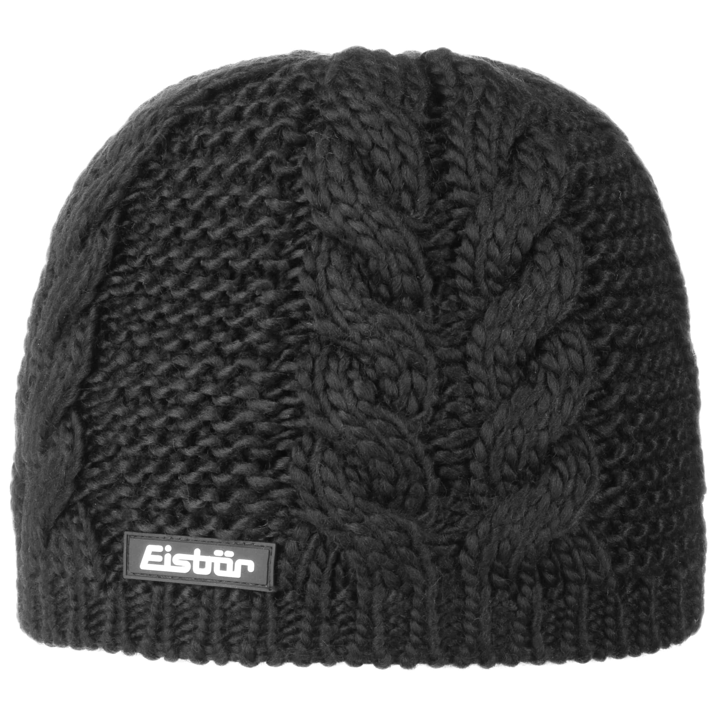 Eisbär Berretto Manon Green OS – Unisex, In Lana Riciclata, Colore Nero