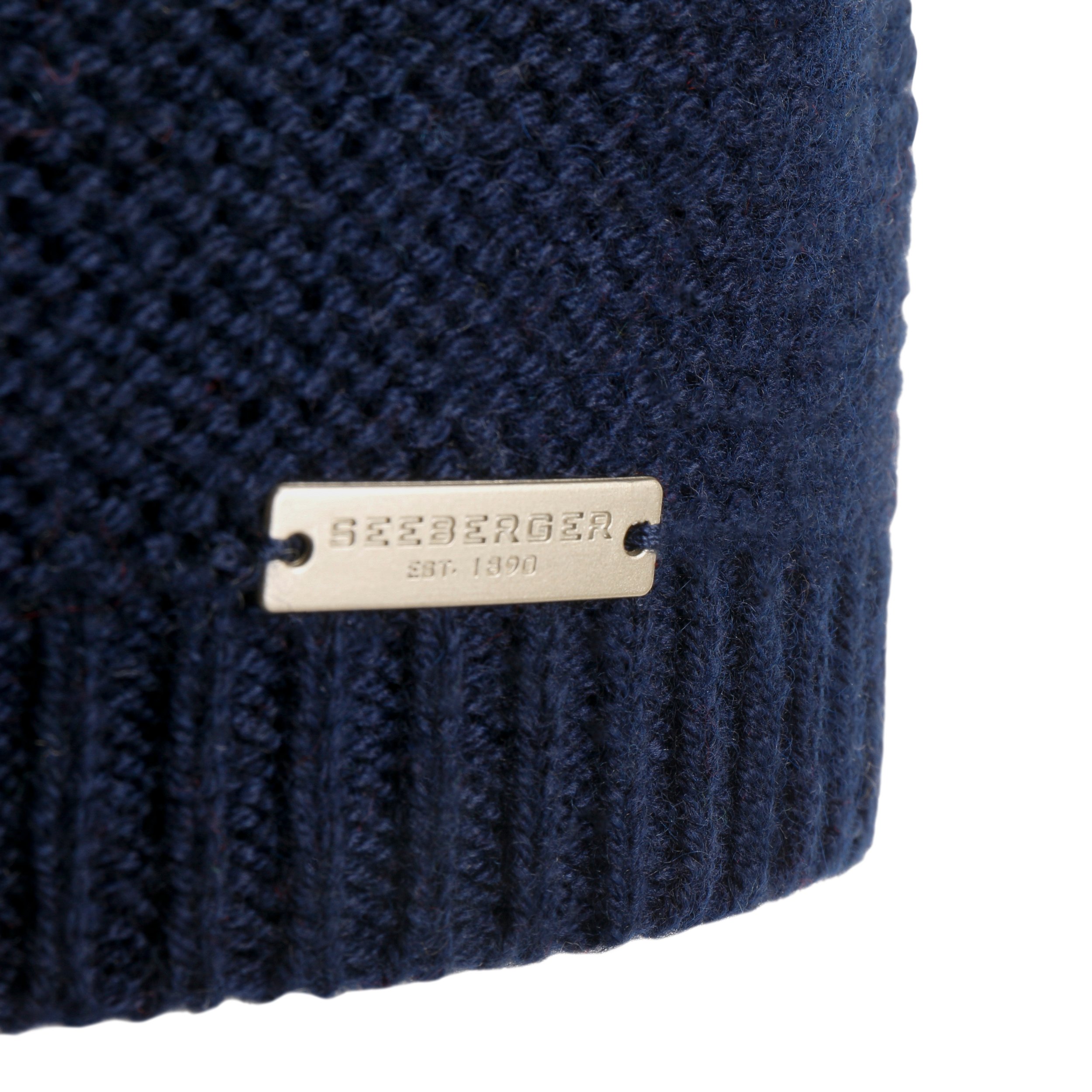 Berretto Musulmano Kufi Turco In Cotone E Acrilico – Blu Scuro – Maglia Aperta