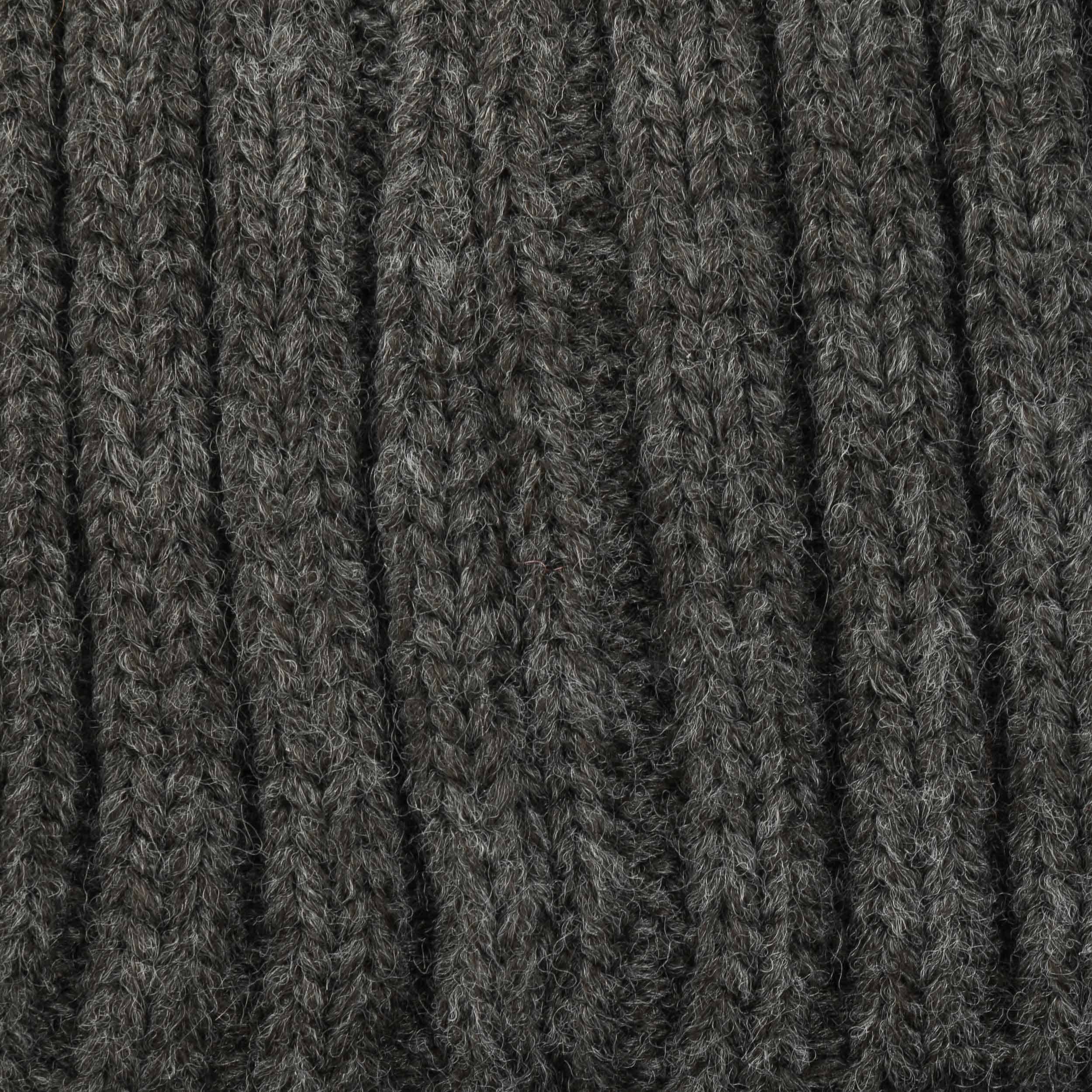 Berretto in lana lambswool e cashmere a costa inglese