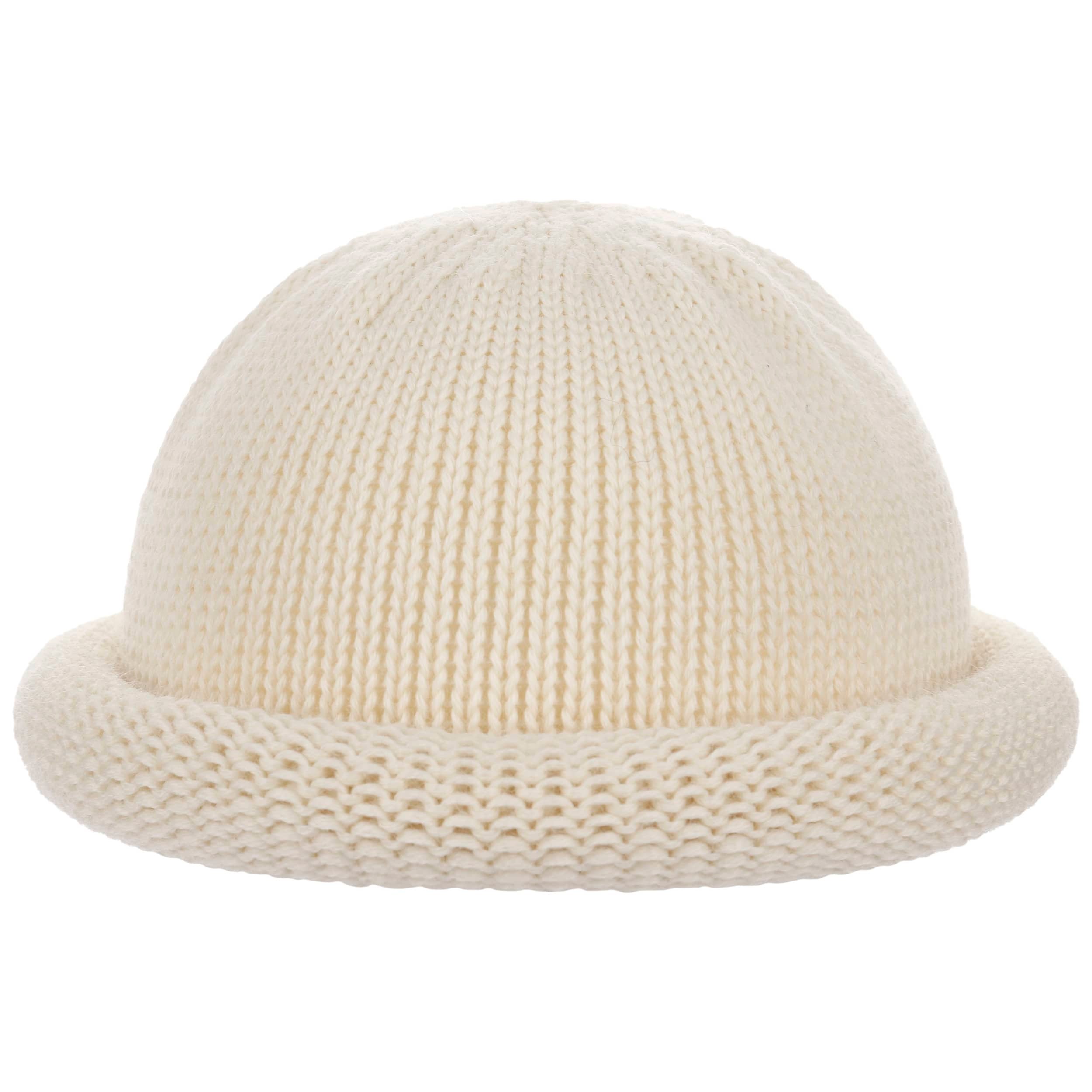 fiebig Berretto in lino | Dockercap con bordo arrotolato | Cappello da pescatore con fodera in cotone (59 l, grigio chiaro), grigio chiaro, 59