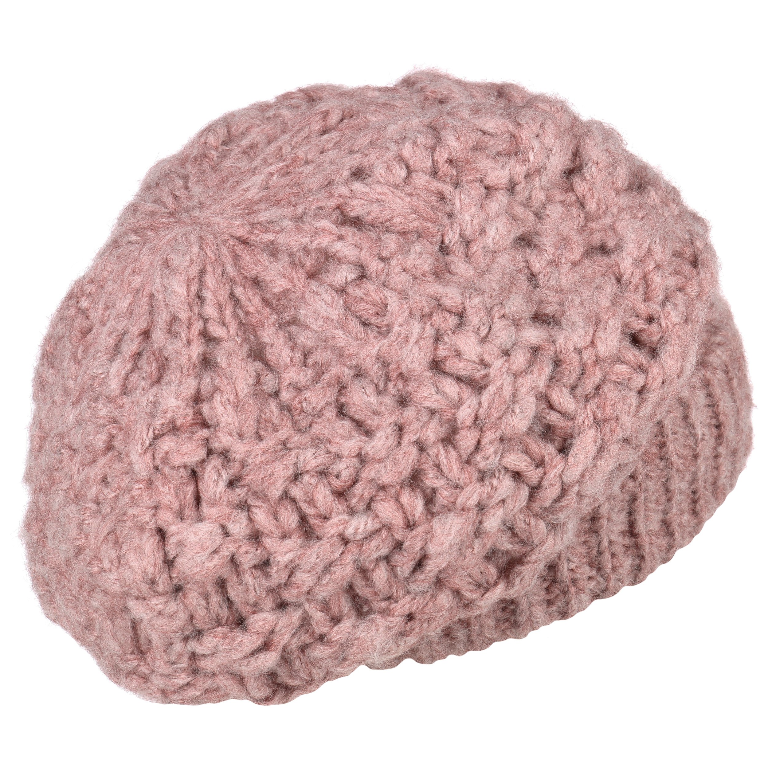 Berretto In Mohair Lavorato A Maglia Per Donna &ndash; Basco Francese Invernale, Caldo E Leggero