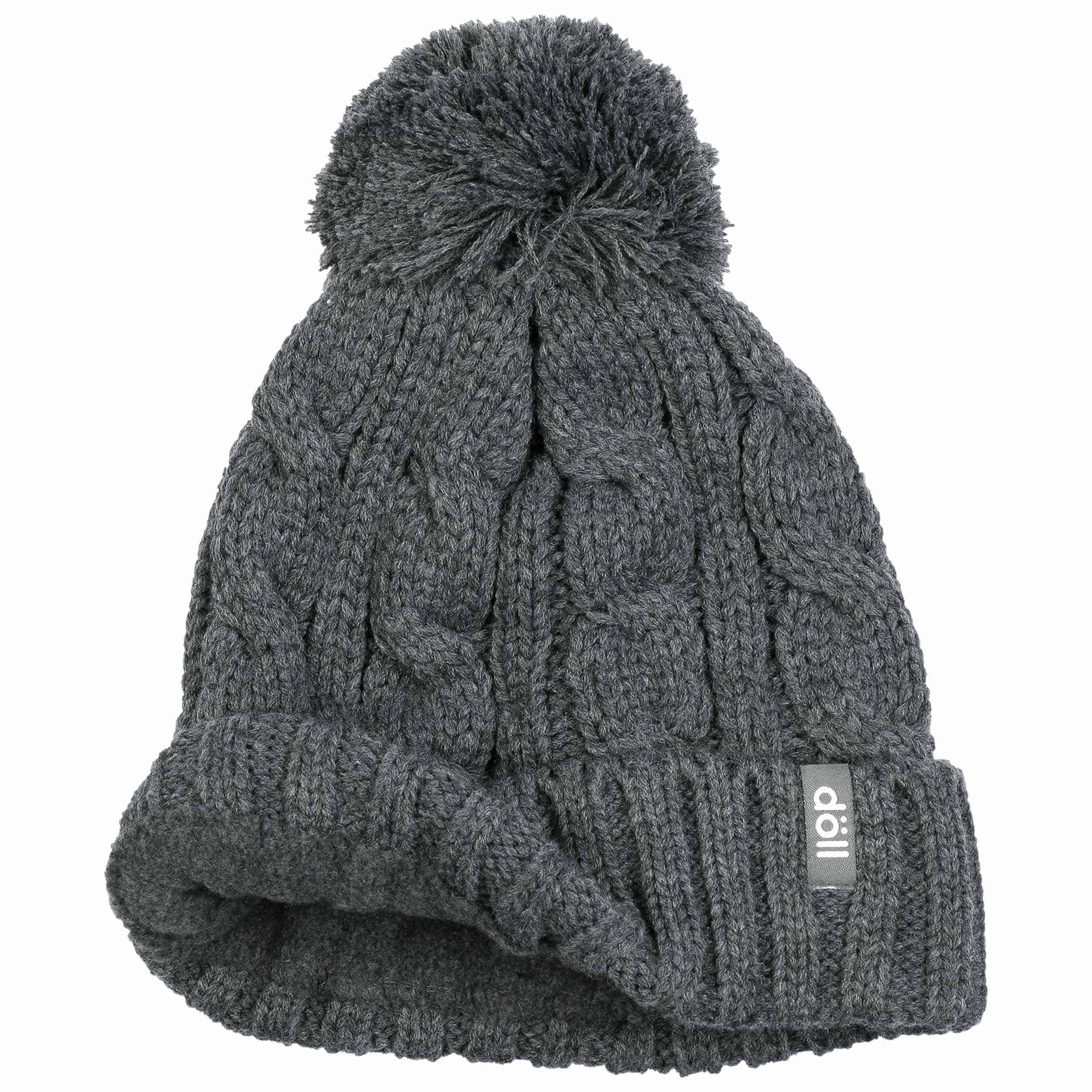 Berretto Caldo Elastico Cappello Con Pompon In Pelliccia Sintetica, Berretto Da Berretto Donna Con Pompon