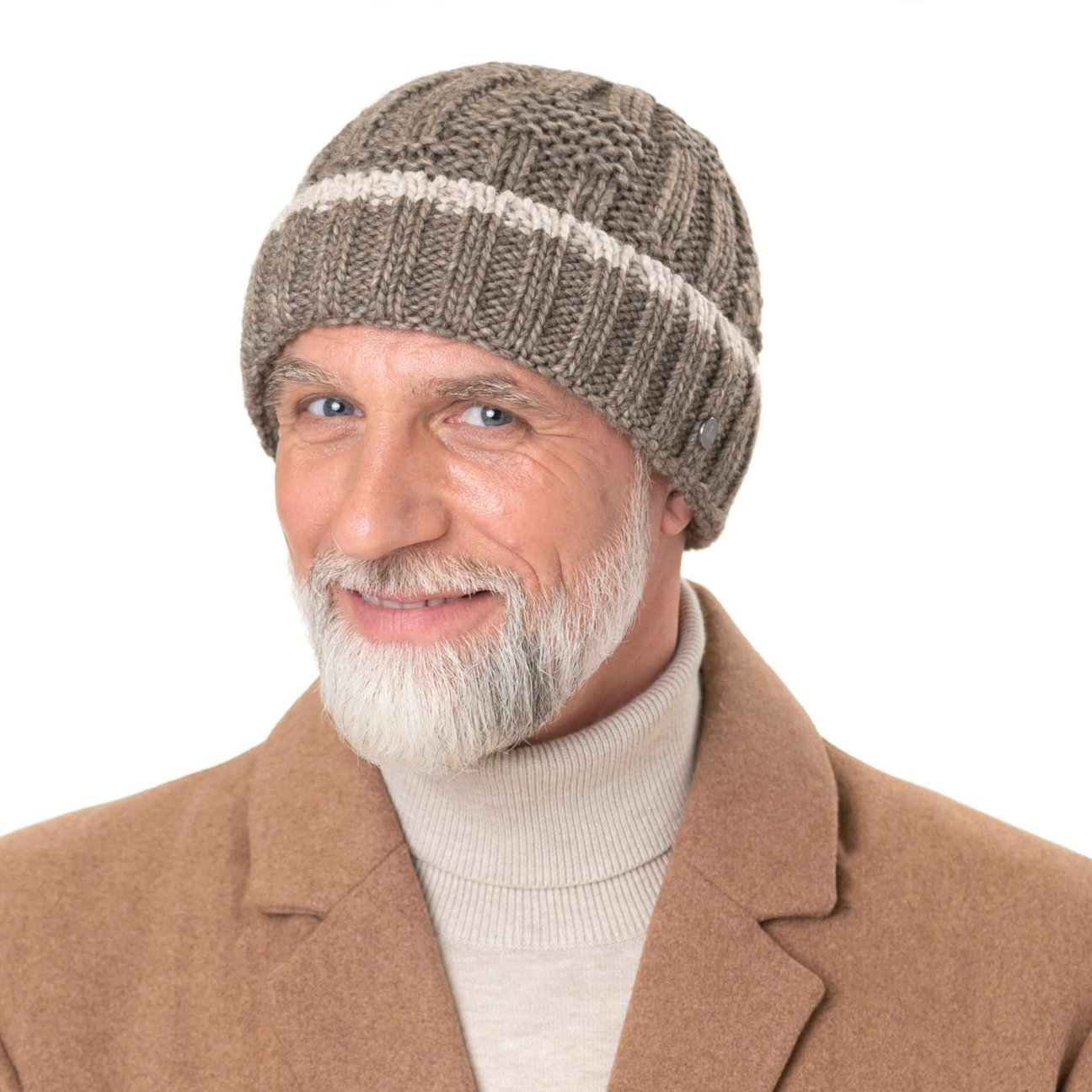 LIERYS Berretto In Lana Con Visiera Viliona – Made In Germany – Tweed Multicolore Autunno/Inverno - 4