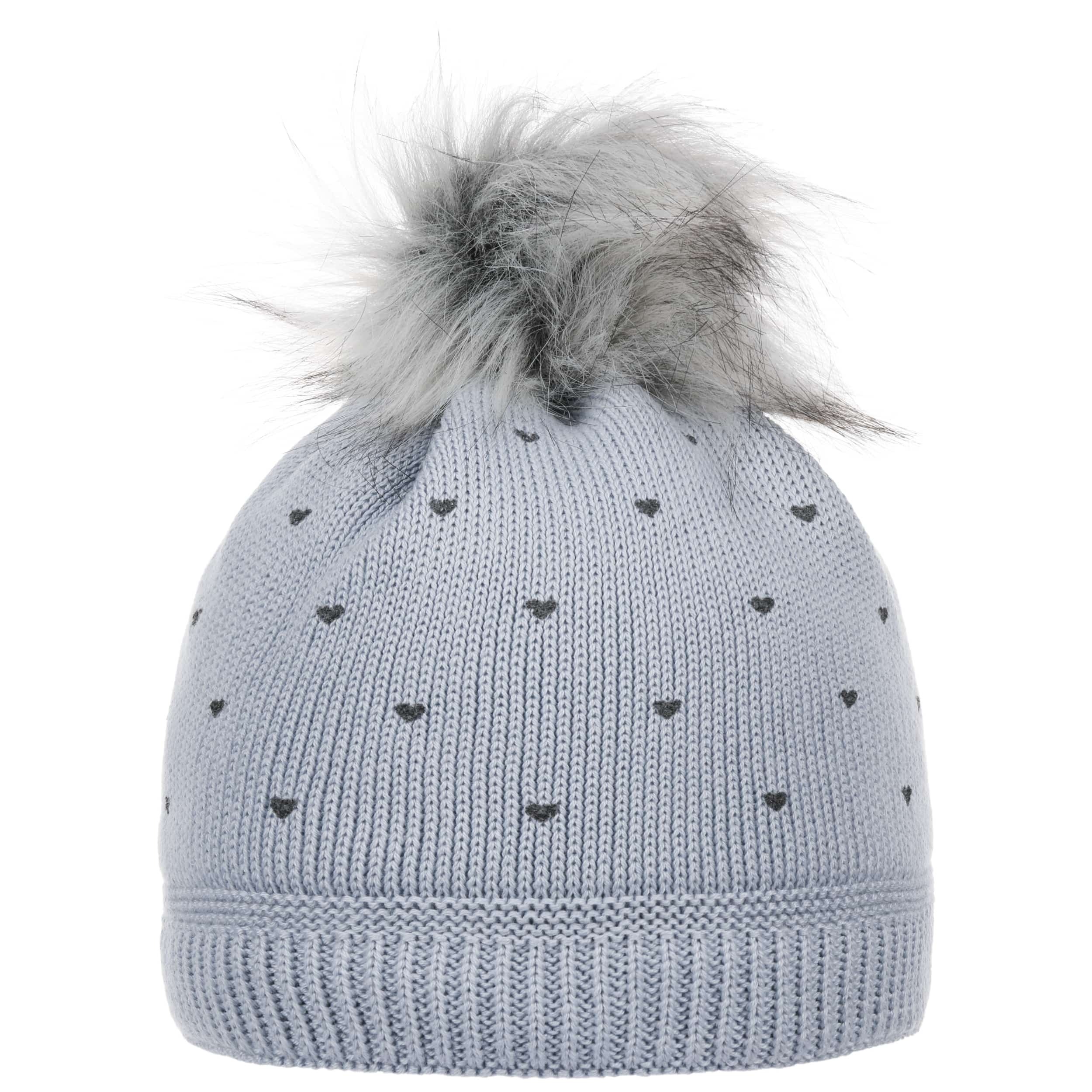 Berretto in lana con pompon in materiali sintetici Bianco - Accessori