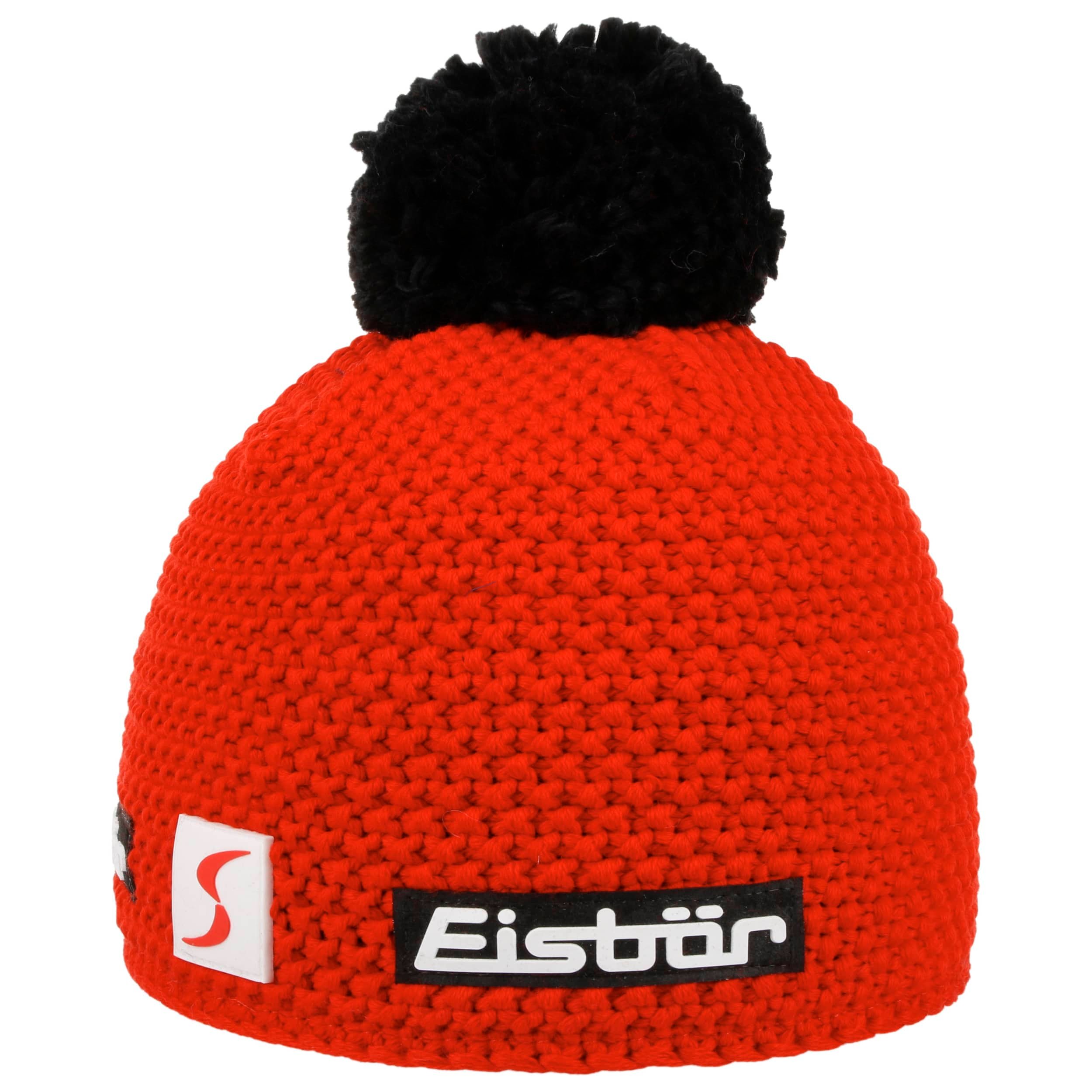 Berretto Invernale Eisbär Jamie Skipool Con Pompon - Lana Merino E Fodera In Pile, Unisex, Made In EU