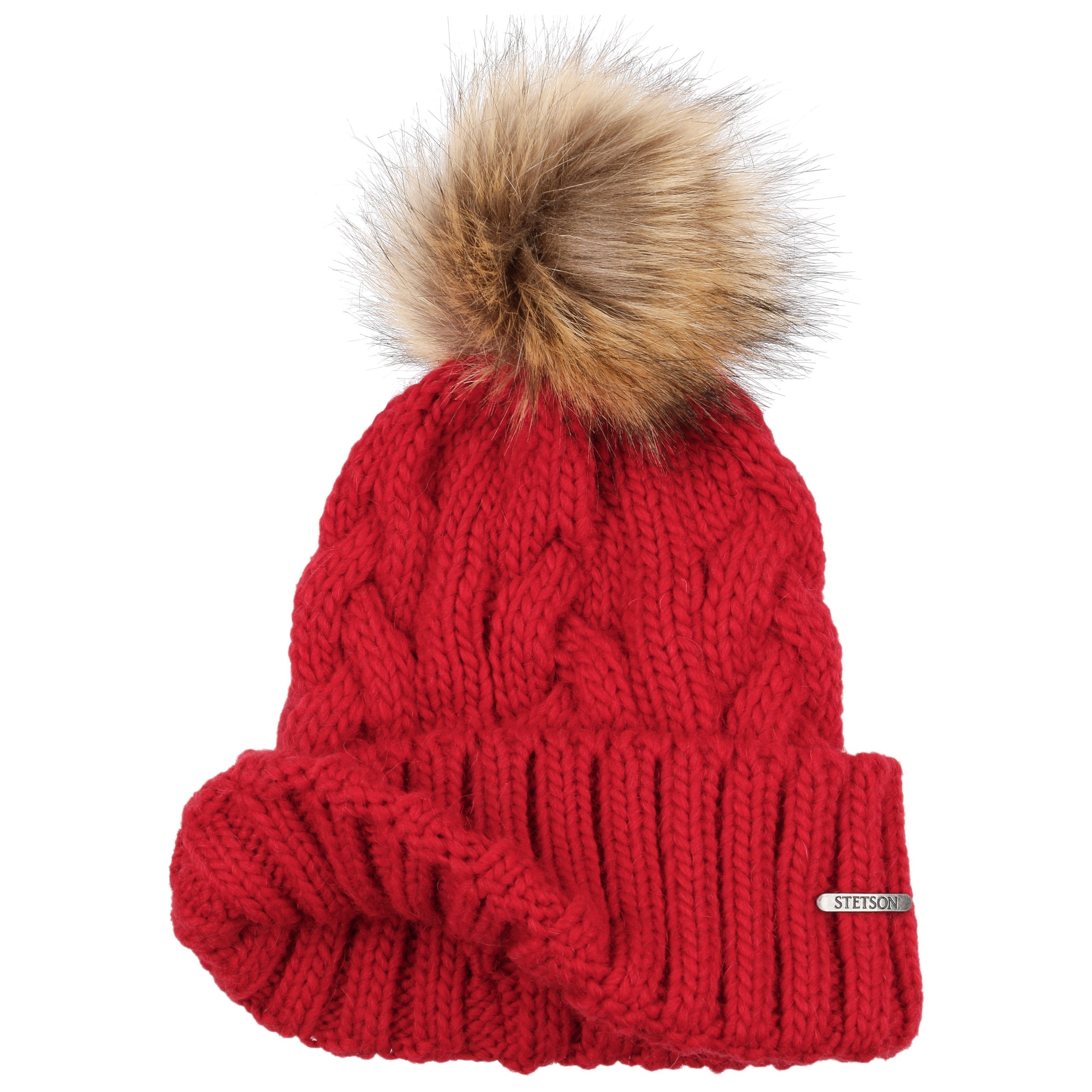 Sterntaler GOTS-Berretto con Pompon, Blu Marino, 45 Bambini e Ragazzi