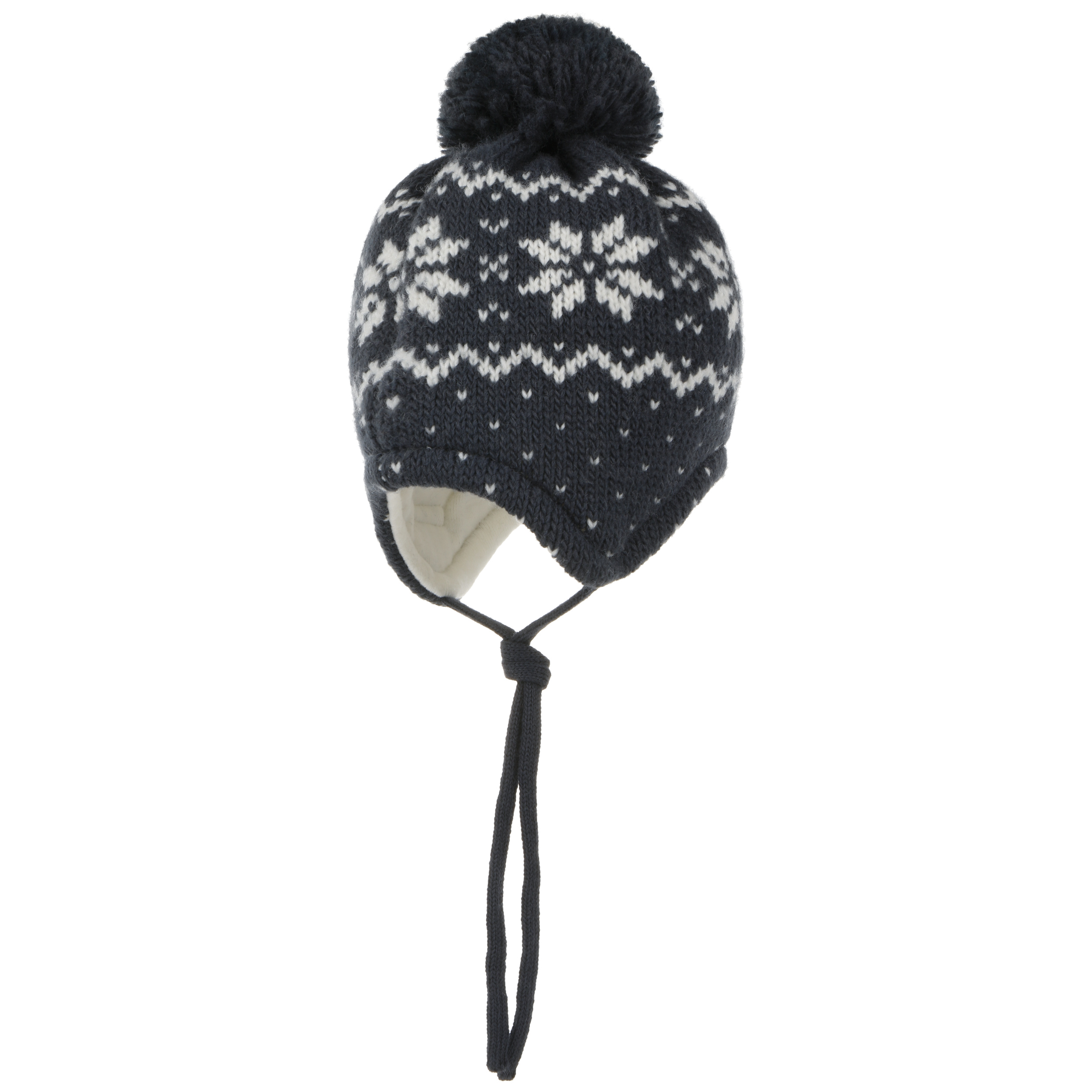 MAXIMO  Mini Boy Cappello con pompon, intarsio, volpe cucita -->  cappelleria Hutstuebele - cappelli e berretti per uomo