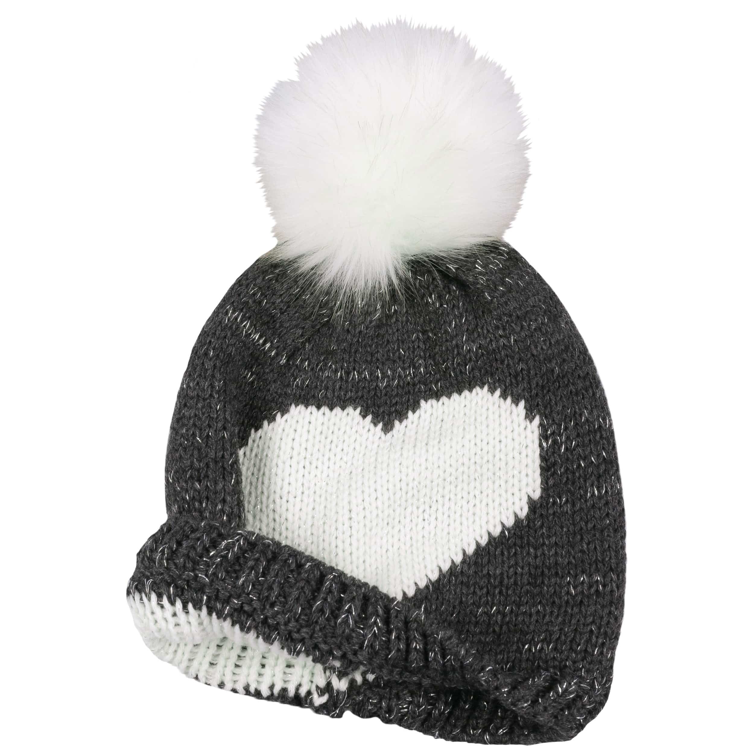 Berretto con pompon e veletta Bambina, Nero | TWINSET Milano