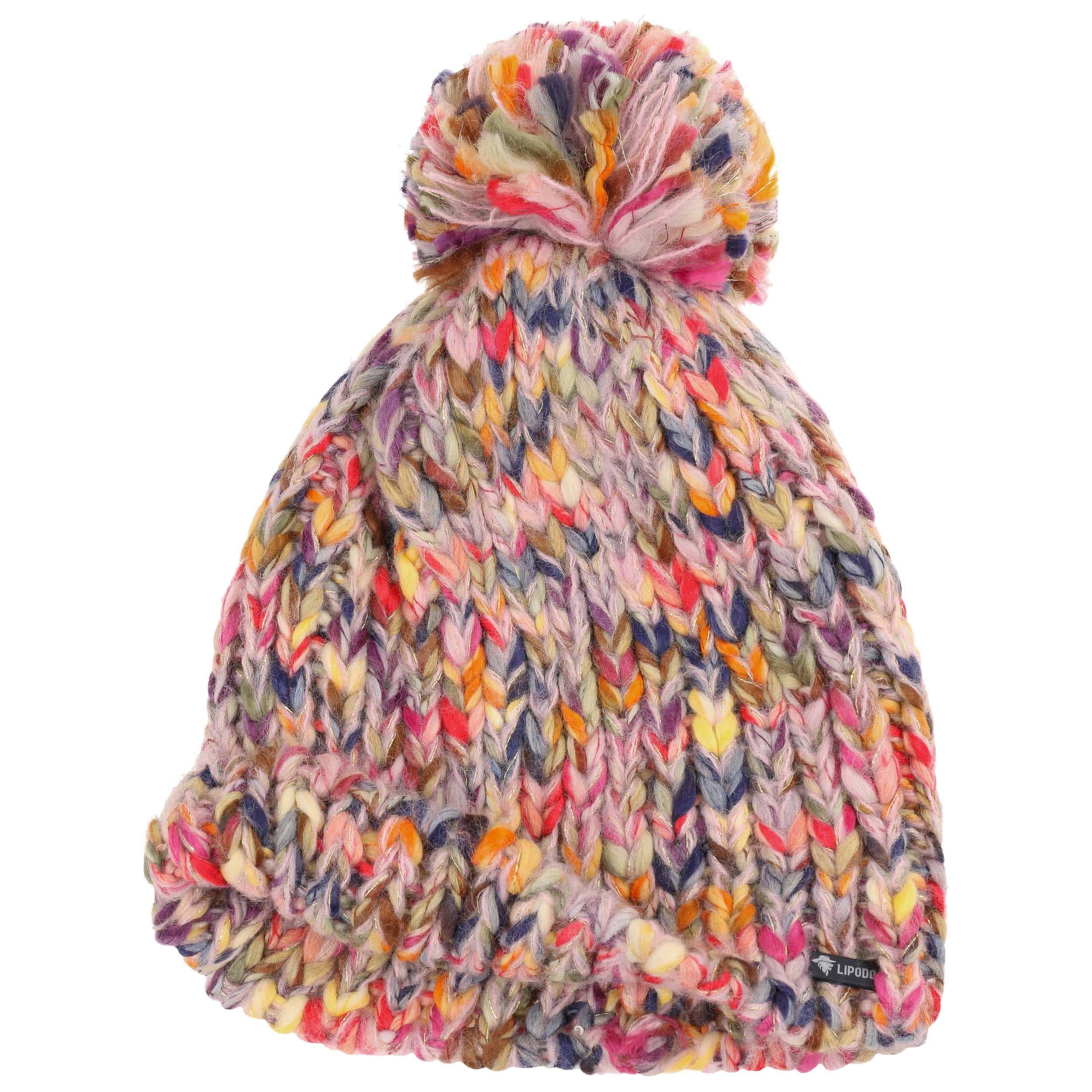 Sterntaler Berretto Con Pompon Bambina - Blu Marino, Taglia 39, Lavorato A Maglia Con Paraorecchie E Fodera In Cotone