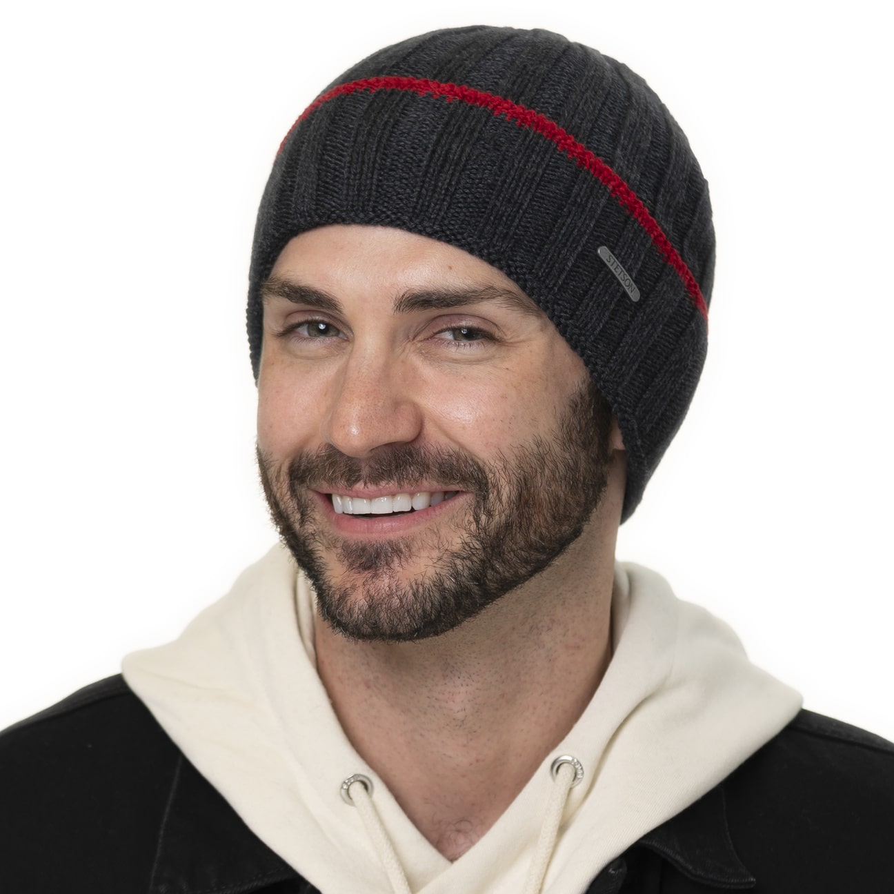 Stetson Beanie Berretto A Maglia In Lana Merino, Pale Blue - Foto 8