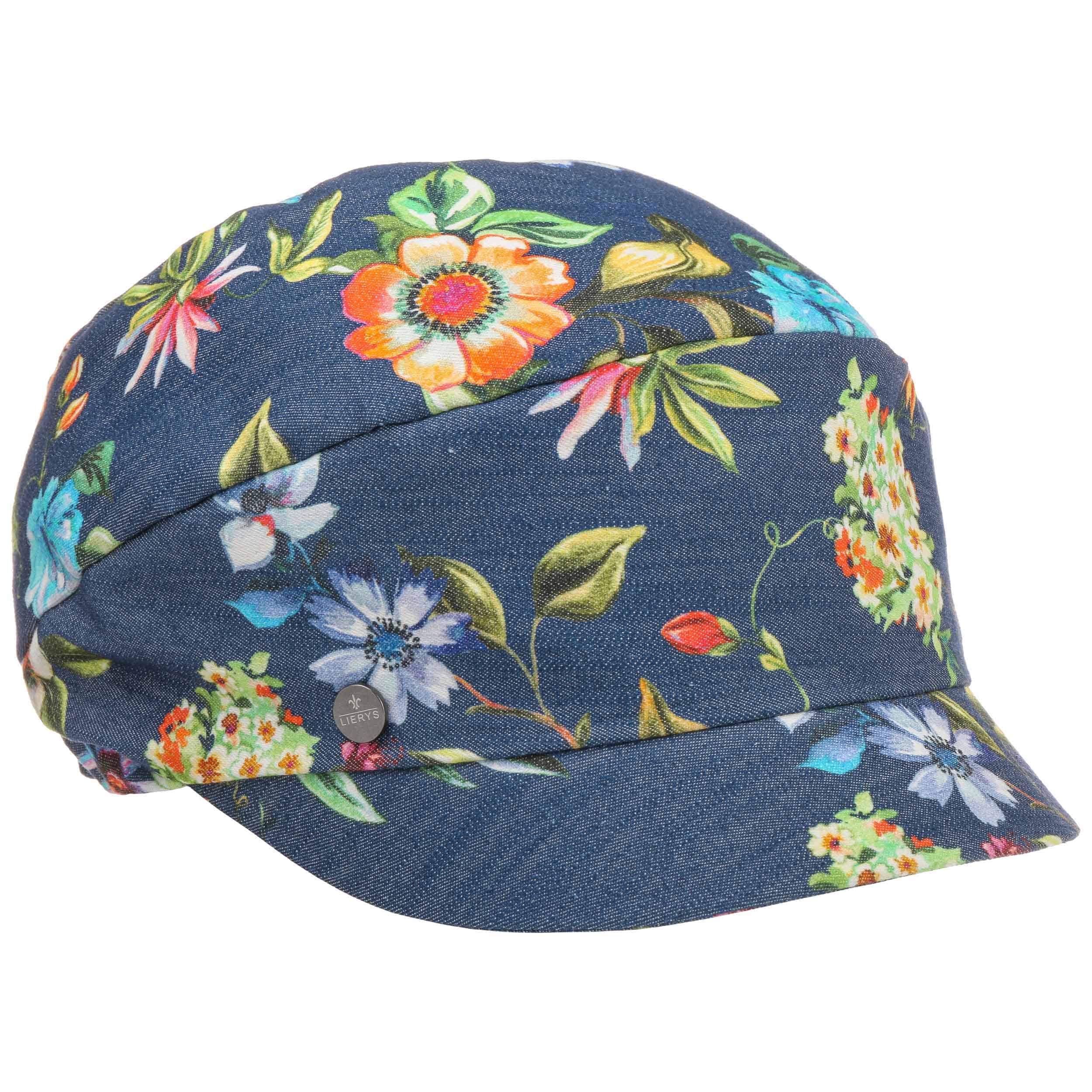 Berretto Con Visiera Di Seta E Cotone