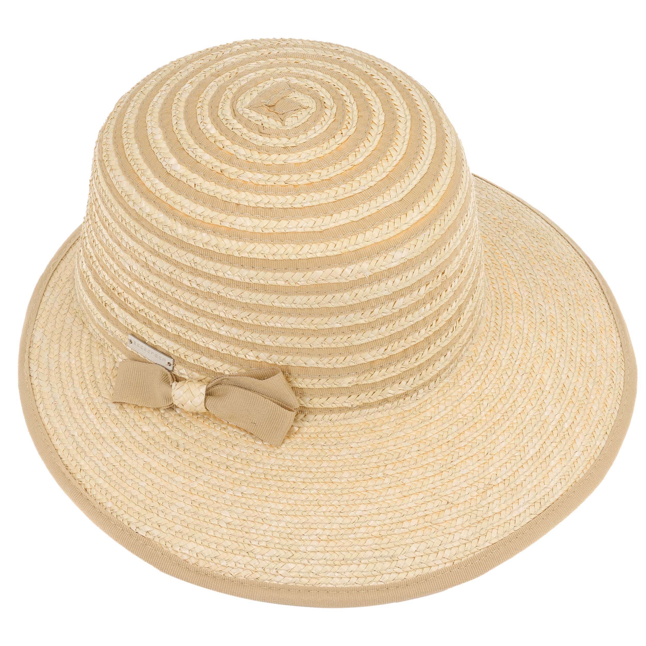 Cappello Donna SEEBERGER - Cappello Di Paglia Ingegnoso Da Donna Cappello  Paglia, image size:2500x2500