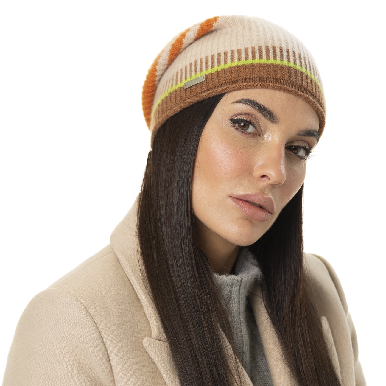 Cashmere Cappelli Donna Modelli Basco In Puro Cashmere Cappello