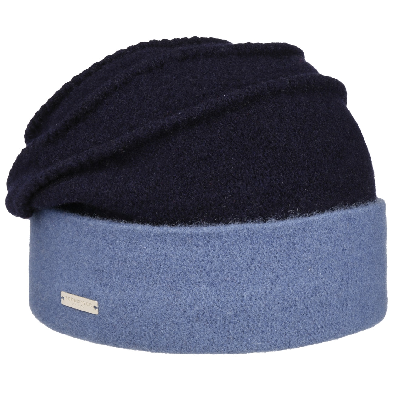 Berretto in Lana Follata Twotone by Seeberger --> Cappelli