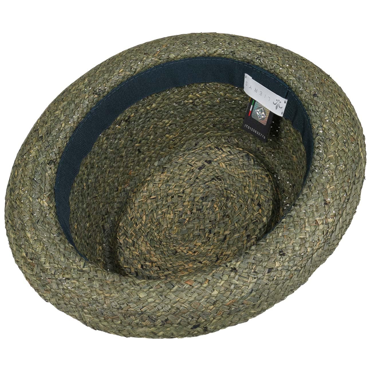 Cappello Porkpie In Rafia LIERYS Uomo - Made In Italy, Elegante Per Primavera/Estate - Foto 2