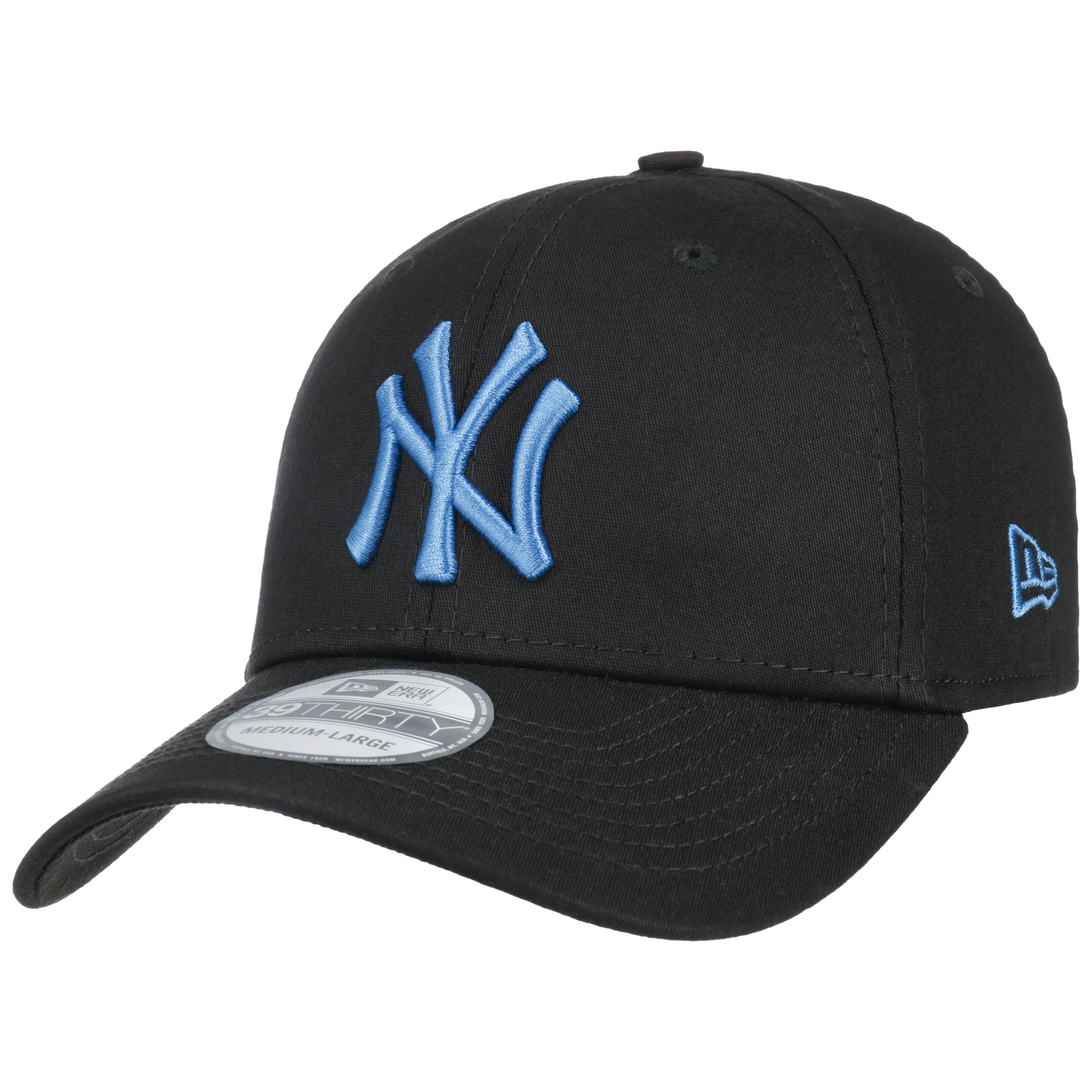 New Era Berretto 39Thirty New York Yankees - Nero, Elasticizzato, 97% Cotone - Foto 2
