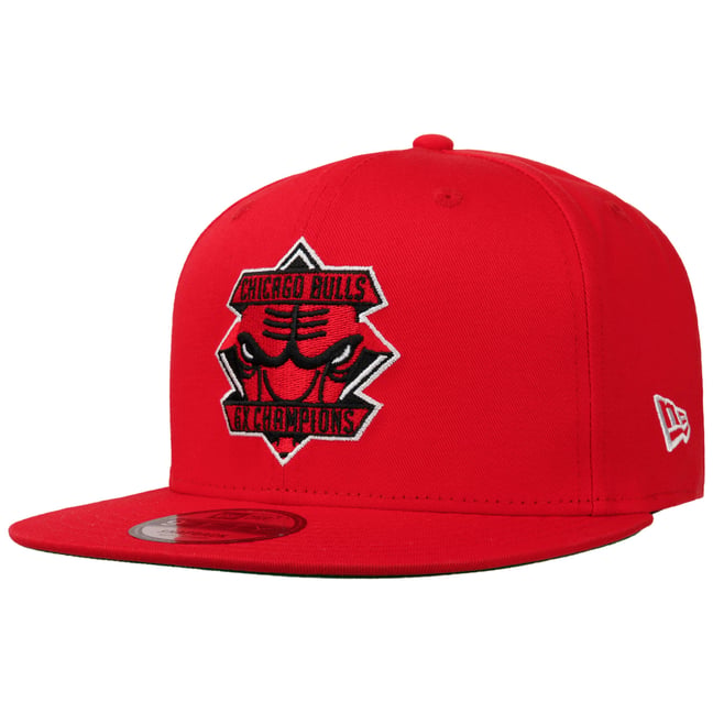 New Era 9Fifty Berretto Snapback Chicago Bulls – Diamond Contrast, Colore Nero/Nero, Per Bambino, Regolabile, Ufficiale NBA