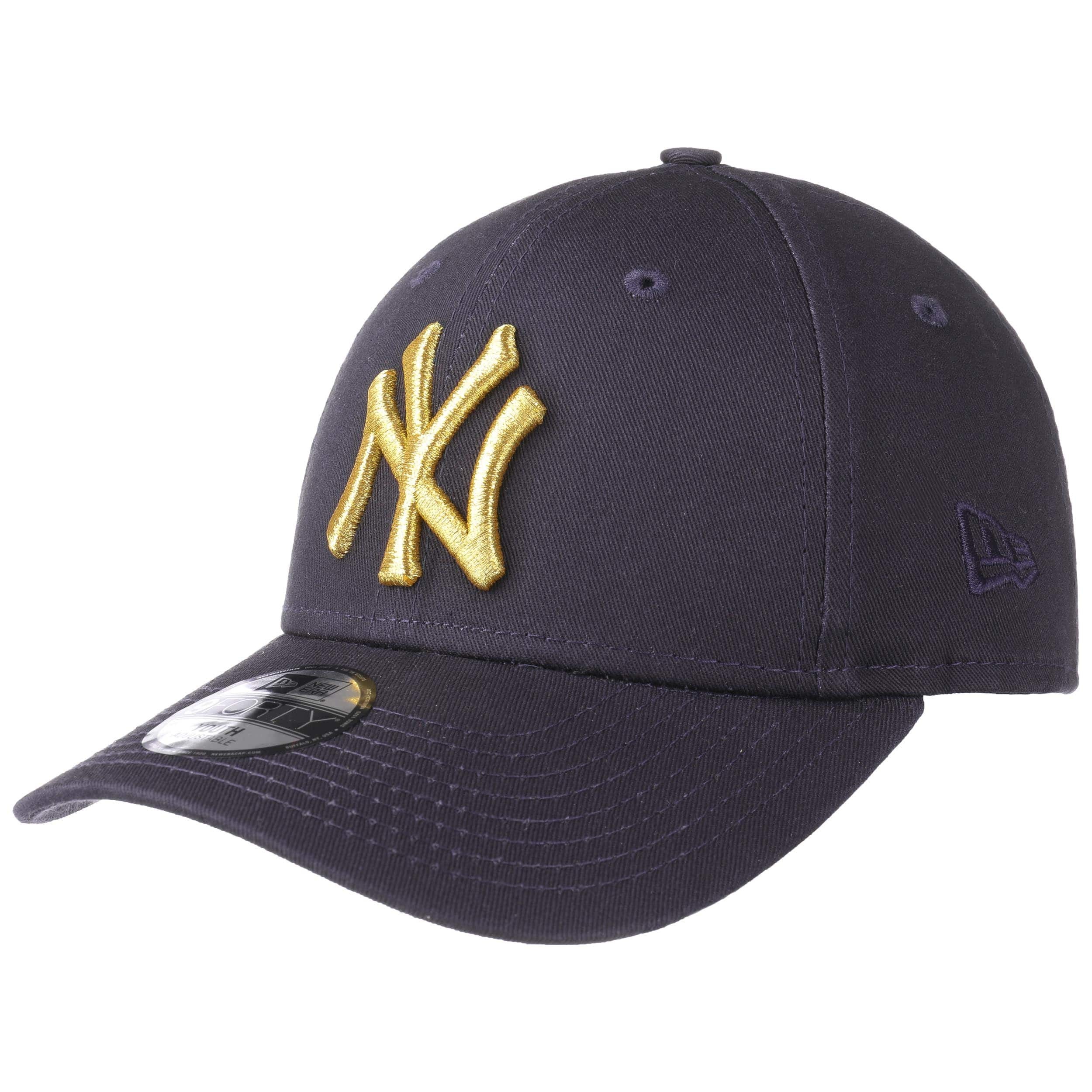Cappellino Da Baseball New Era 59FIFTY Uomo, Blu Navy, 100% Lana, Classico E Senza Scritte - 3