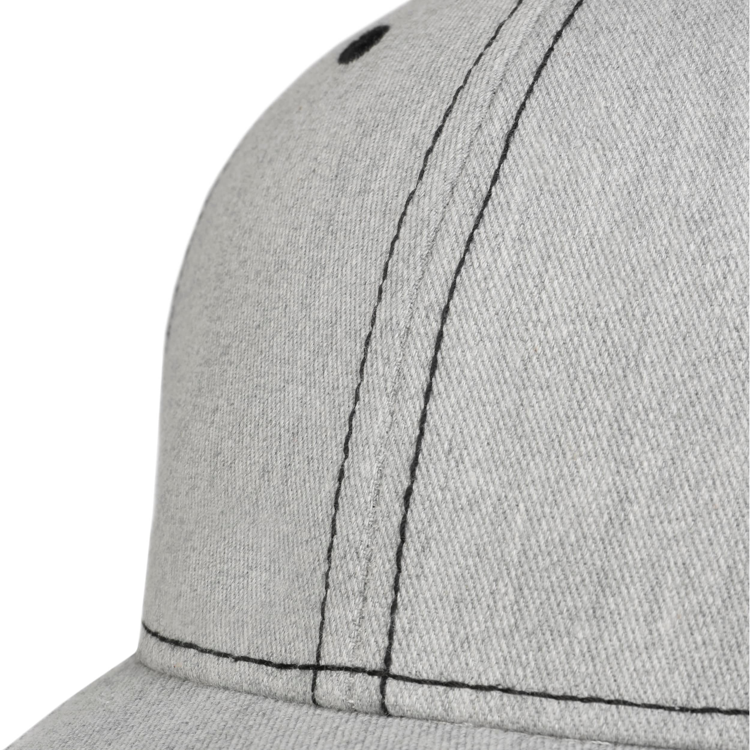 Stetson Cappellino in Lino Sydell Donna/Uomo - Baseball cap Berretto Estivo Fibbia Metallo, con Visiera, Fodera Estate/Inverno Estate - M (56-57 cm) Antracite-mélange