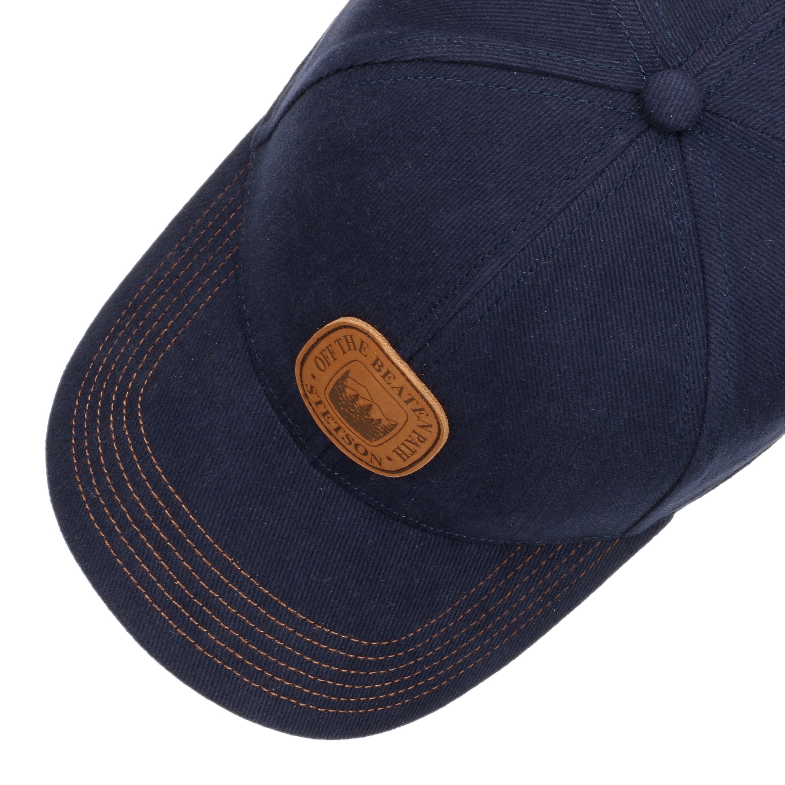 Stetson Cappellino Off The Beaten Path Donna/Uomo - Cotton Cap Berretto Baseball Con Visiera Fodera Autunno Inverno Taglia Unica Blu Scuro 111817521