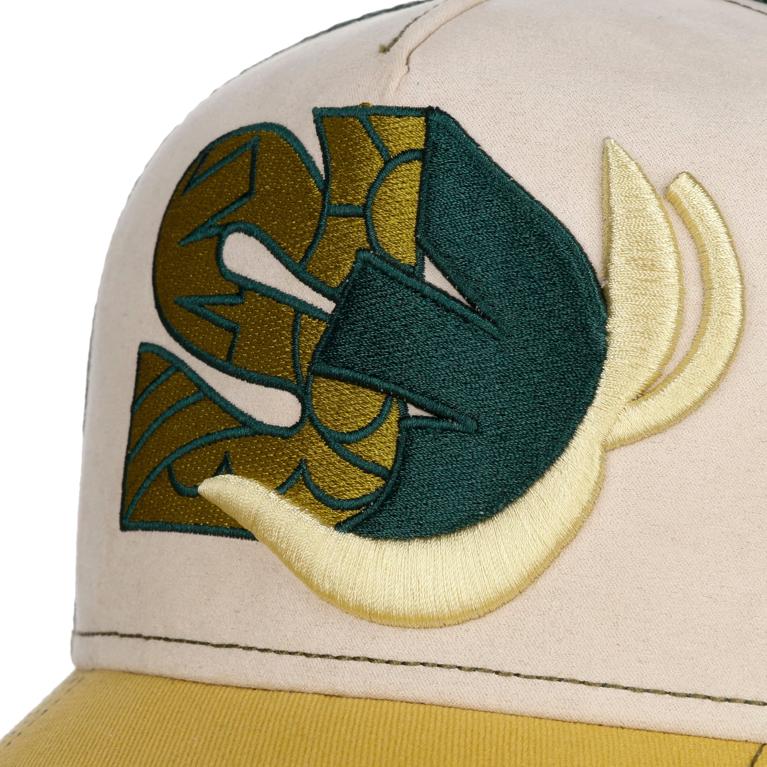 Stetson Cappellino Planty S x The Feebles Donna/Uomo - Trucker cap Berretto Baseball Mesh Snapback, con Visiera Autunno Estate Primavera Inverno Estate/ Inverno - Taglia Unica Verde