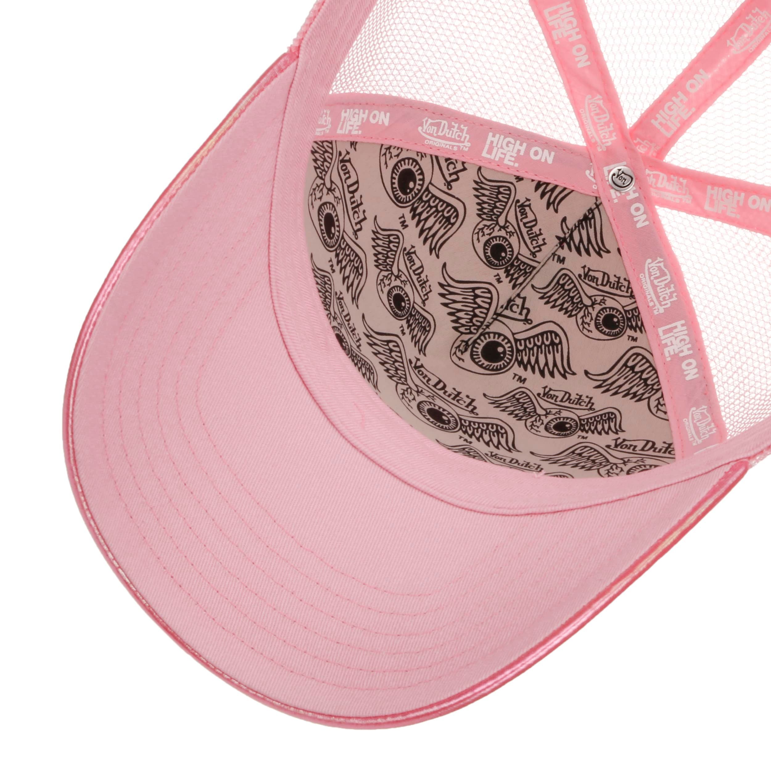 Von Dutch Berretto Donna Eagle, Trucker Regolabile Snapback, Rosa/Giallo/Nero, Taglia Unica 55,5-60 Cm, Stile Iconico - 5