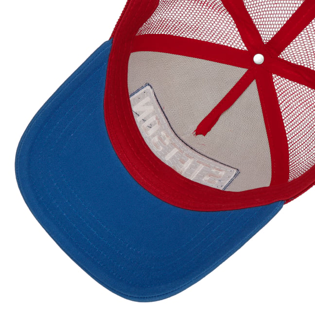 Stetson Trucker Signal Script - Cappellino Uomo In Mesh, Snapback Regolabile, Fodera In Pile, Colore Nero