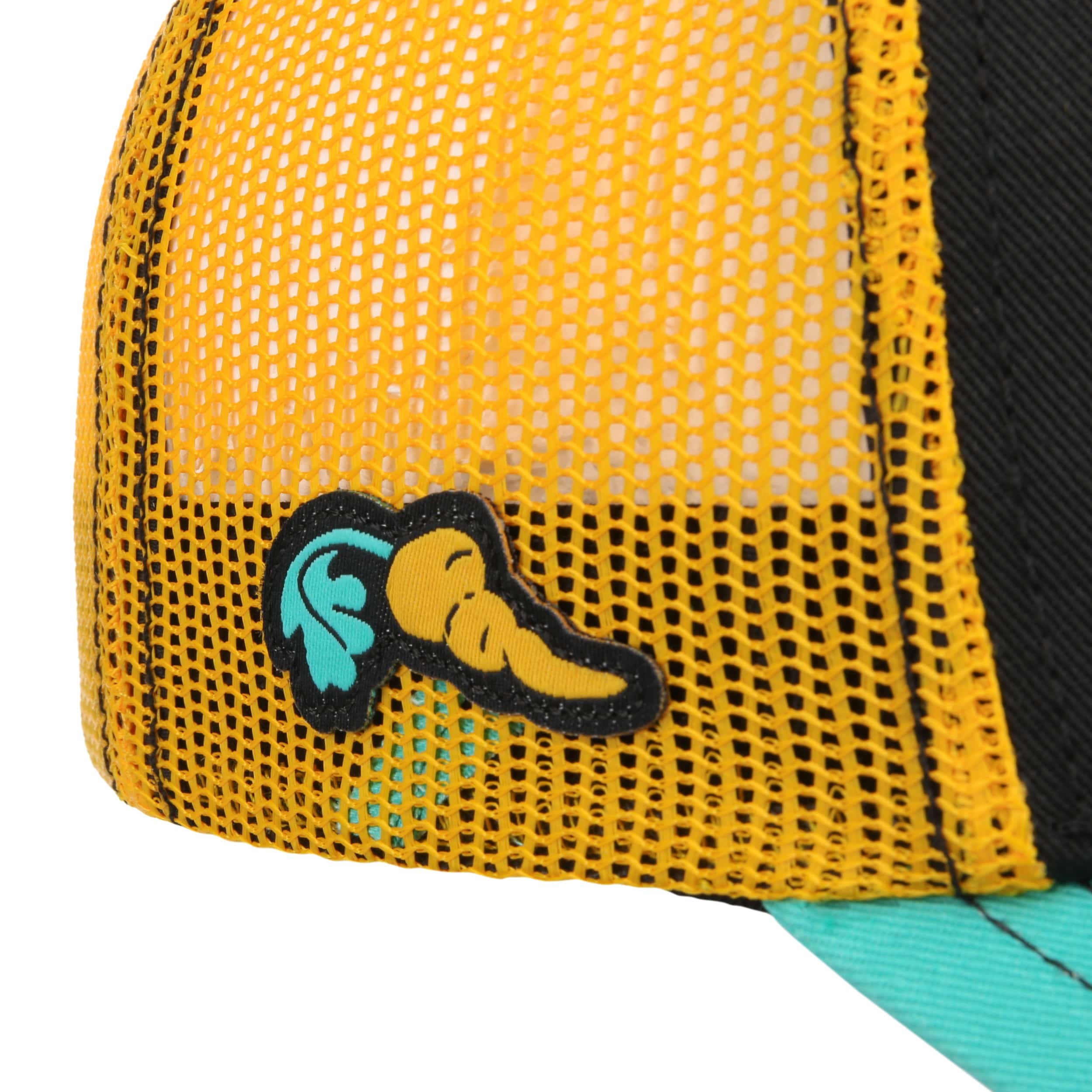 Capslab Cappello Camionista Premium Looney Tunes Paperino Duck Lucas - Unisex, Visiera Curva E Chiusura Snapback, 50% Cotone 50% Poliestere, Verde