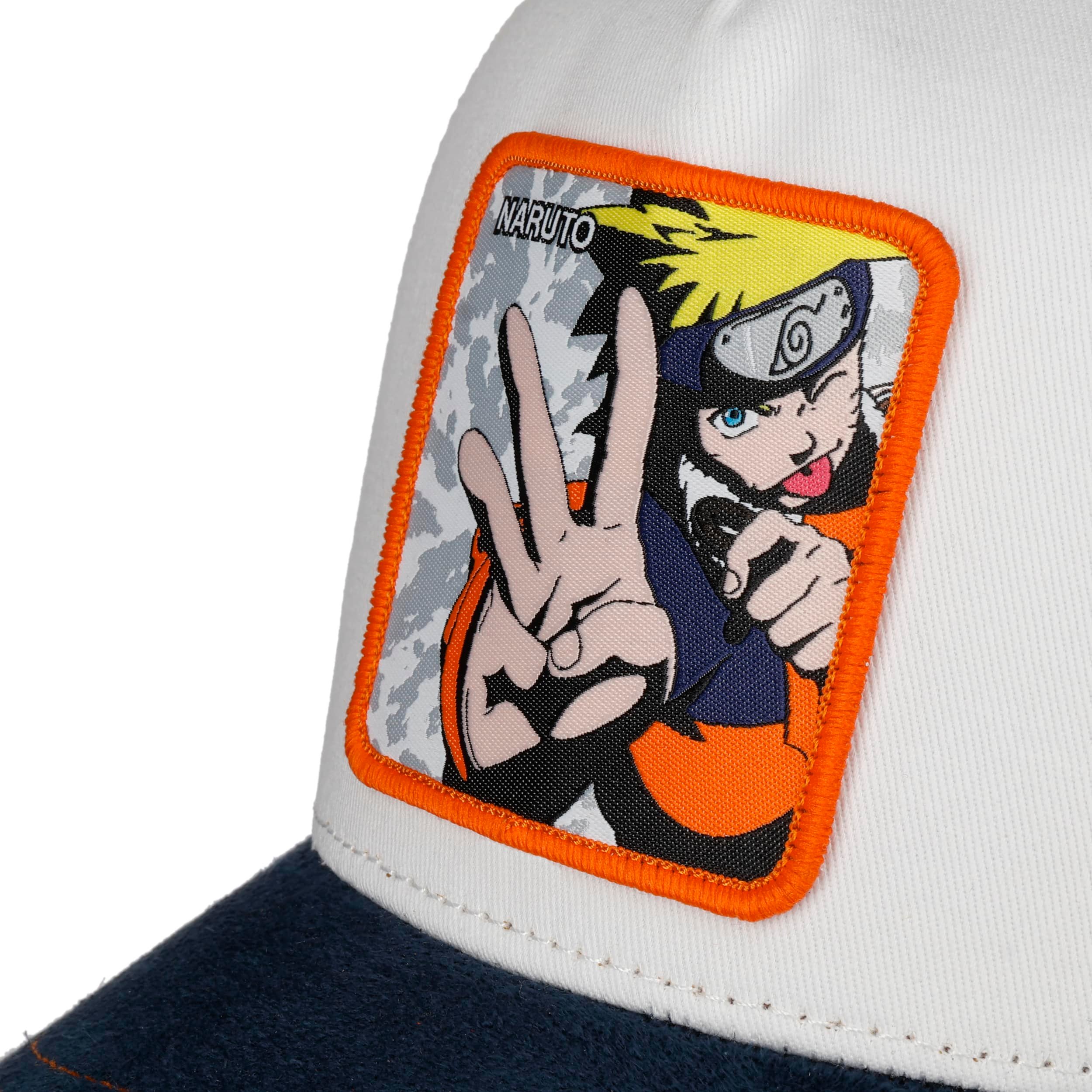 Berretto uomo Naruto Shippuden, berretto Trucker Kage Bunshin no Jutsu, originale Manga Anime, Blu/Arancione, Taglia Unica