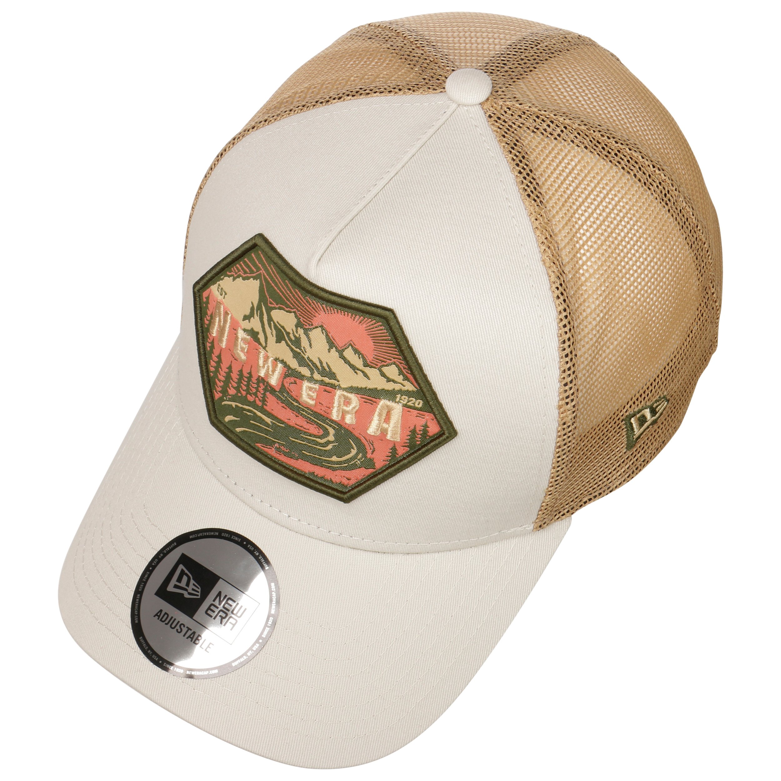 Cappello Baseball Grigio E Nero Con Visiera Bianca Sandwich Bill - Regolabile, Marchio Decky