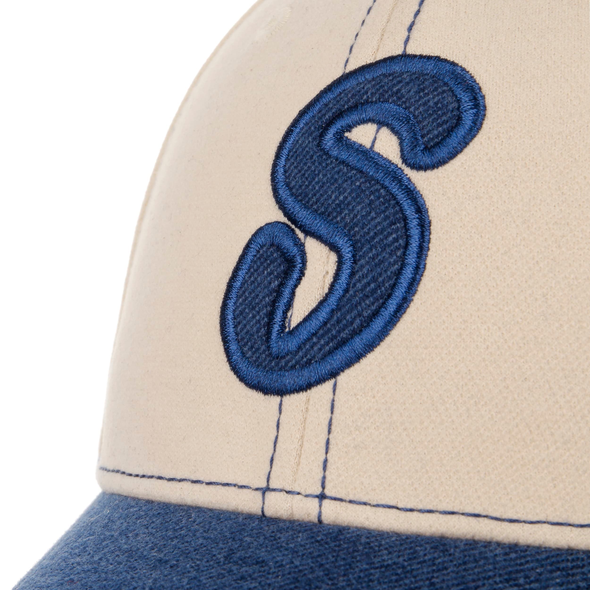 Stetson Cappellino Vintage Distressed Peak Uomo - Curved Brim cap Berretto Baseball Inverno Autunno Primavera Estate Estate/Inverno - Taglia Unica Blu
