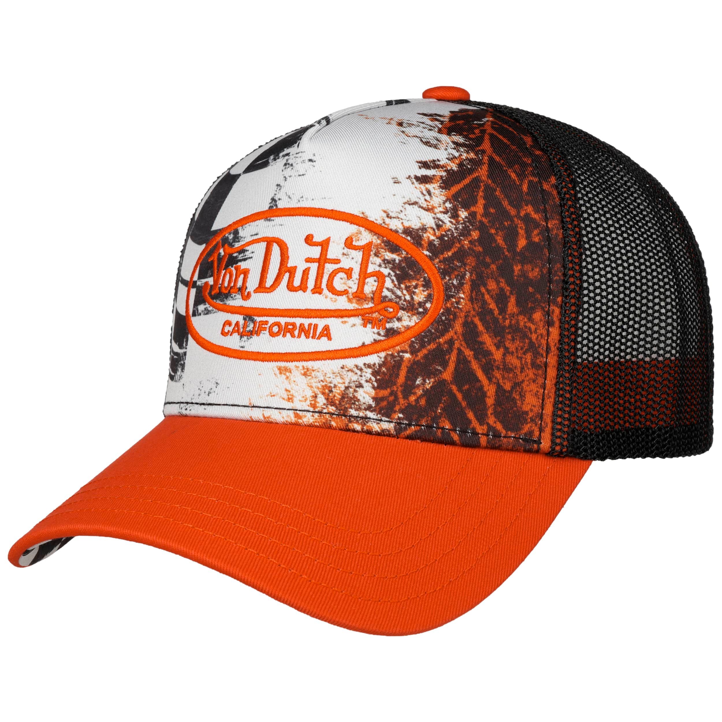 Von Dutch Cappellino da uomo e donna, berretto Trucker regolabile, Nero , Taglia Unica