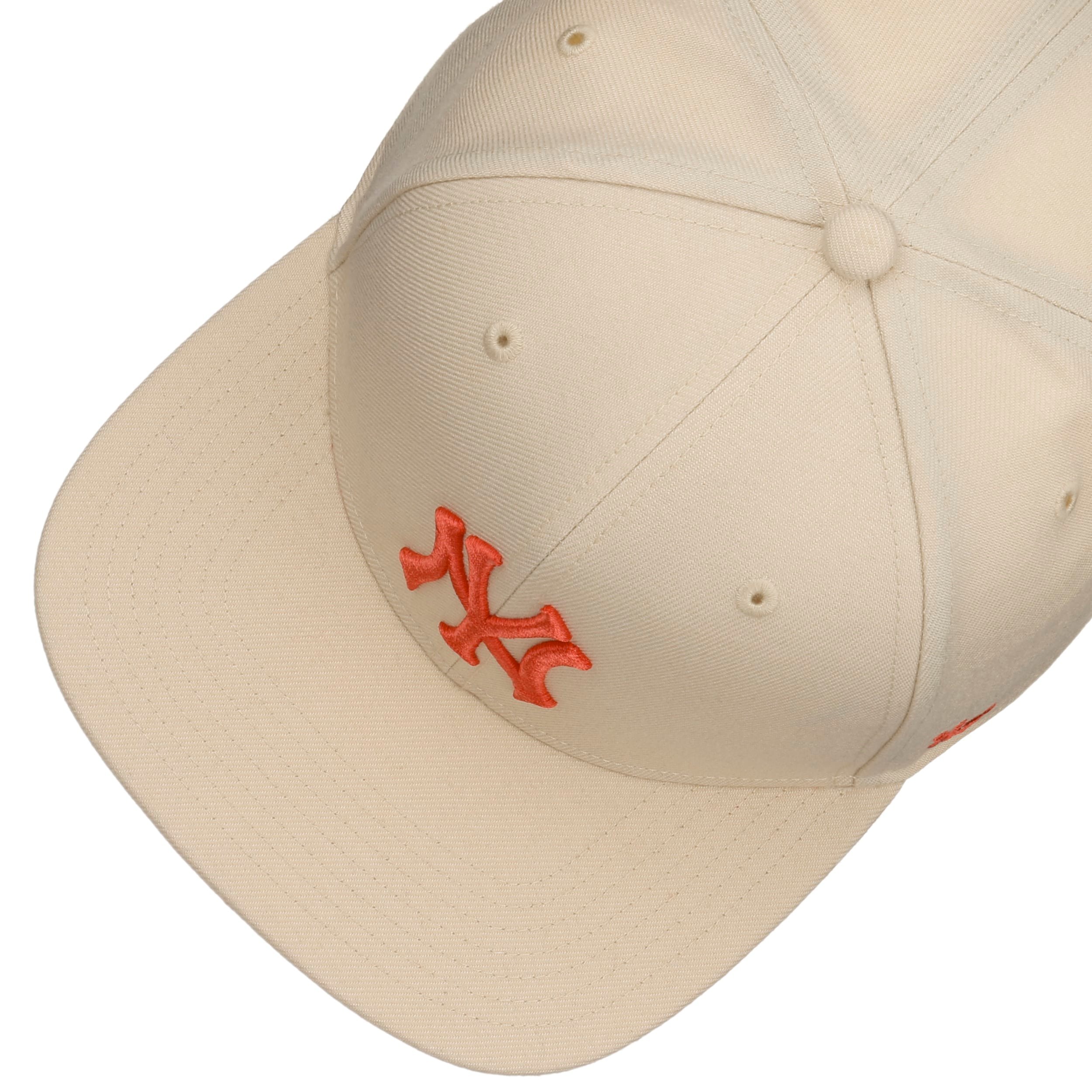 Cappellino 47 Brand Snapback Per Bambini - New York Yankees - Colore Beige/Naturale - Taglia Unica 52-56 Cm (6-12 Anni)
