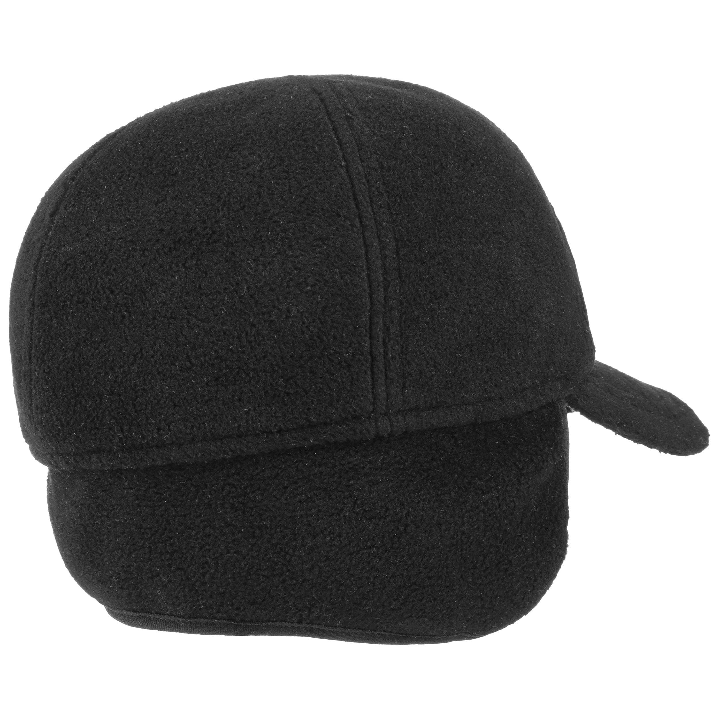 Cappellino In Lana Con Paraorecchie Guru-Shop – Modello Norvegese Nero/rosso, Lavorato A Mano, Taglia Unica 56-60 Cm