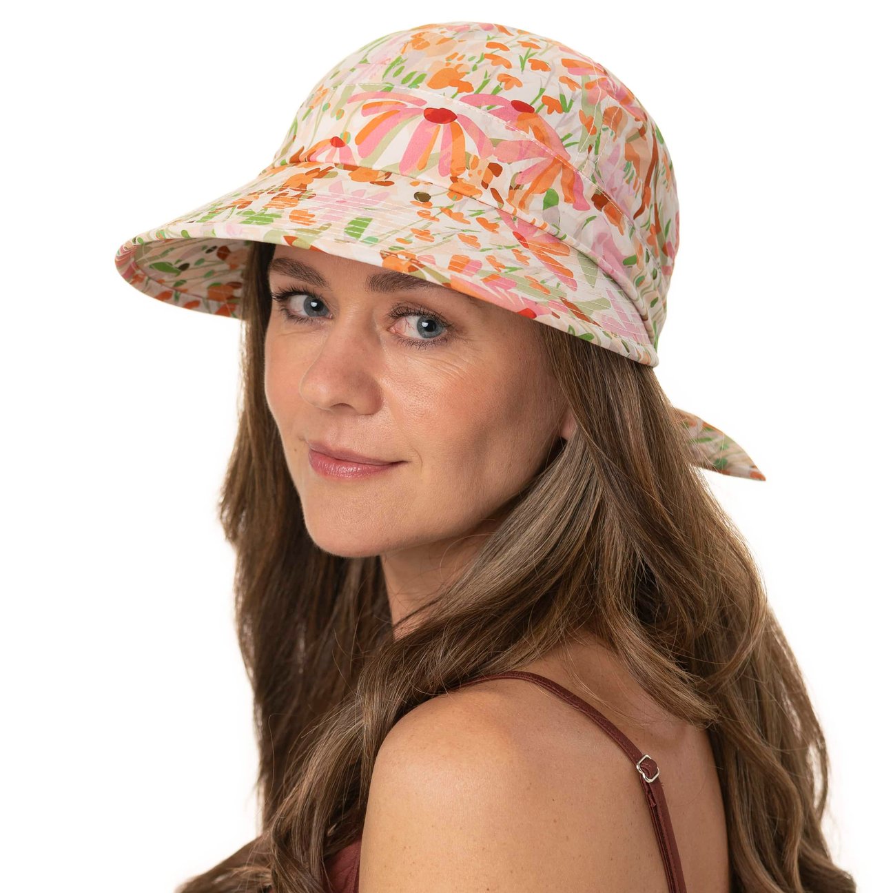 Breiter Cappellino Baseball Donna Floreale – Regolabile, Tergisudore In Cotone
