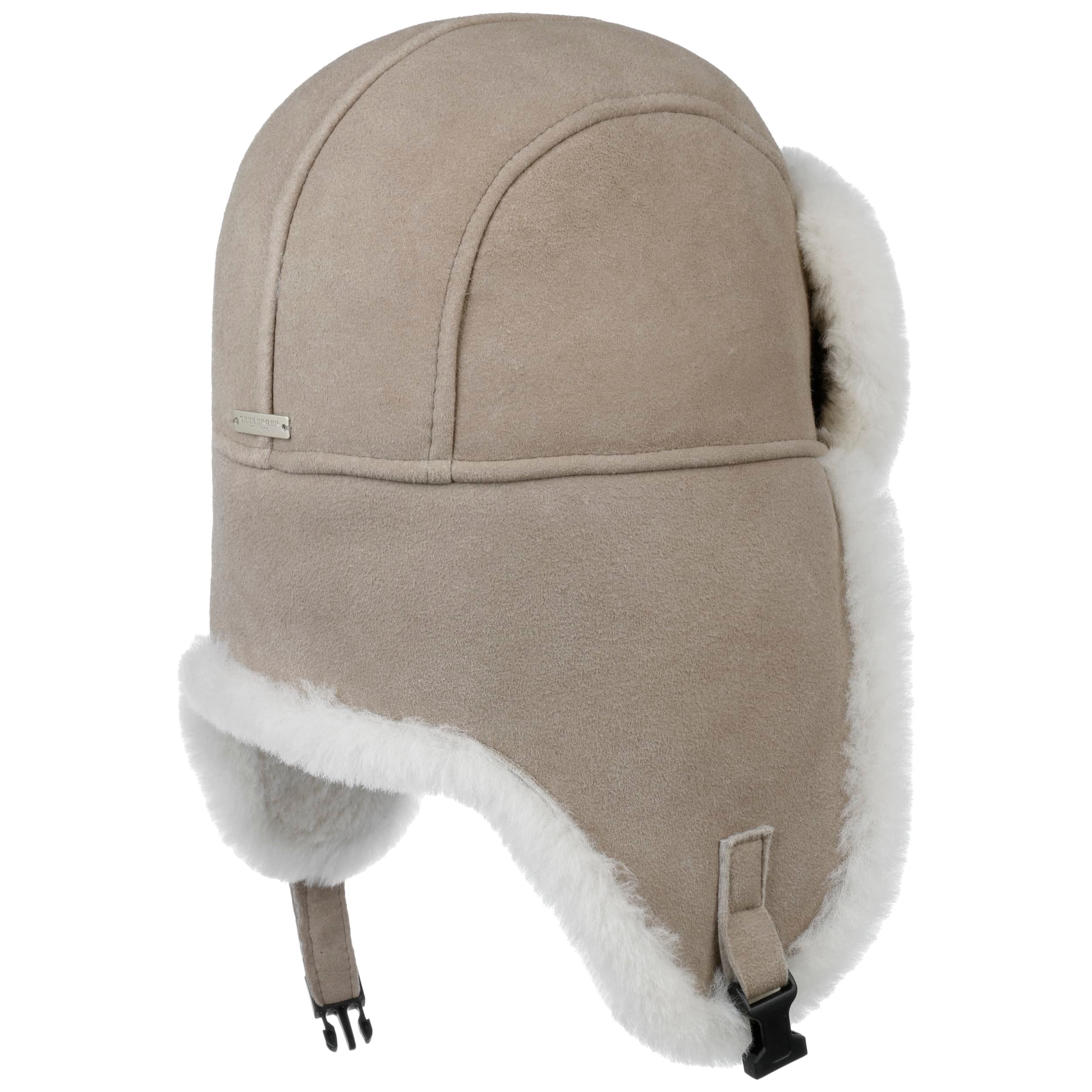 Thorness Cappello Aviatore Uomo - Nero - Con Paraorecchie Richiudibili - Fodera In Poliestere - Taglia Unica 57 Cm