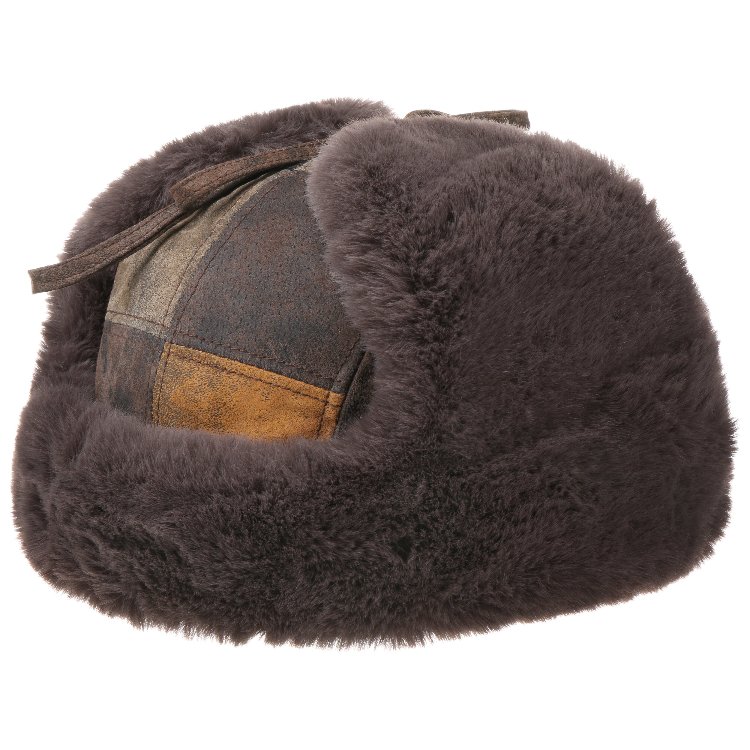 Thorness Cappello Aviatore Uomo - Nero - Con Paraorecchie Richiudibili - Fodera In Poliestere - Taglia Unica 57 Cm