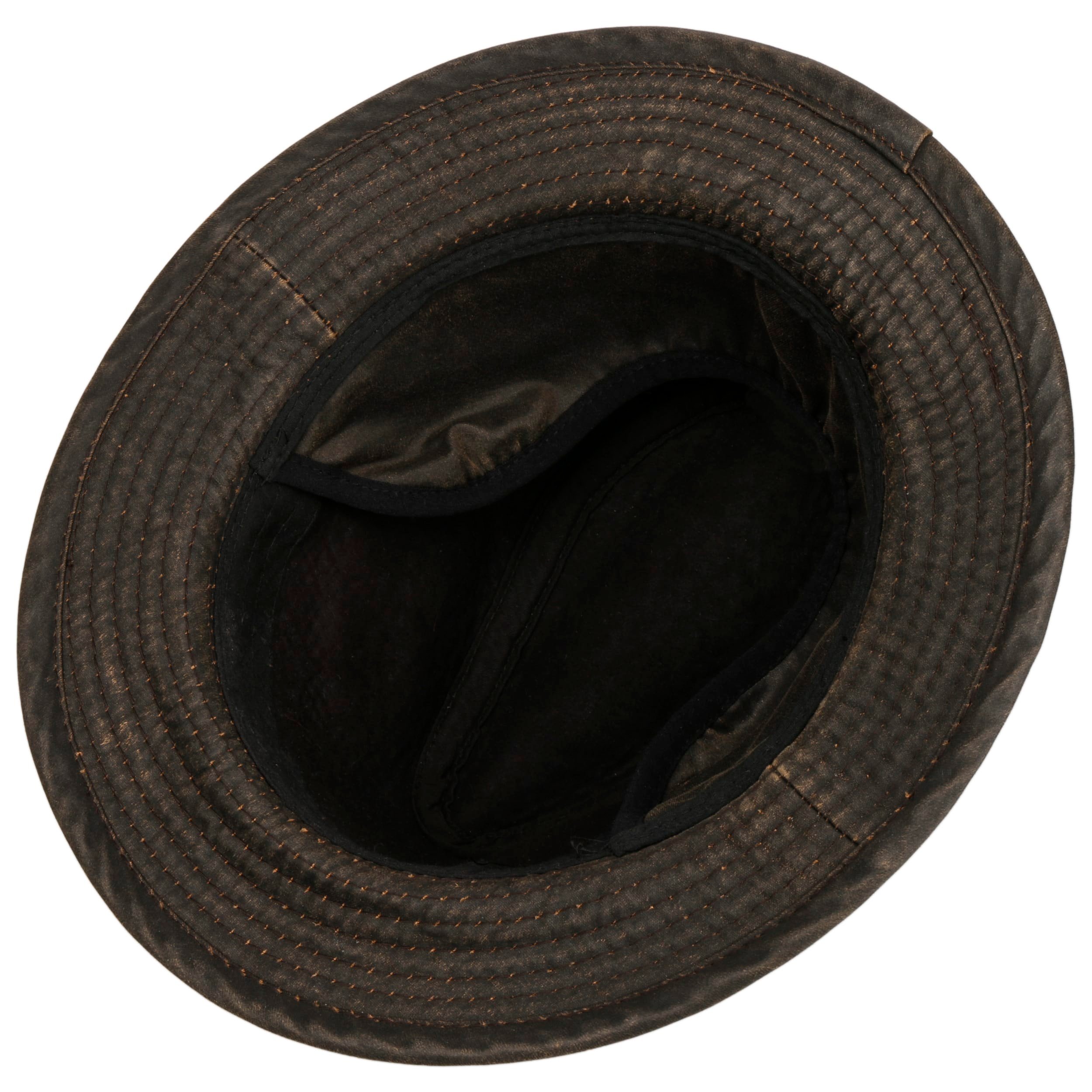 Fascia Per Cappello In Pelle Marrone Stile Mountie | Per Stetson Montana Peak | 25"
