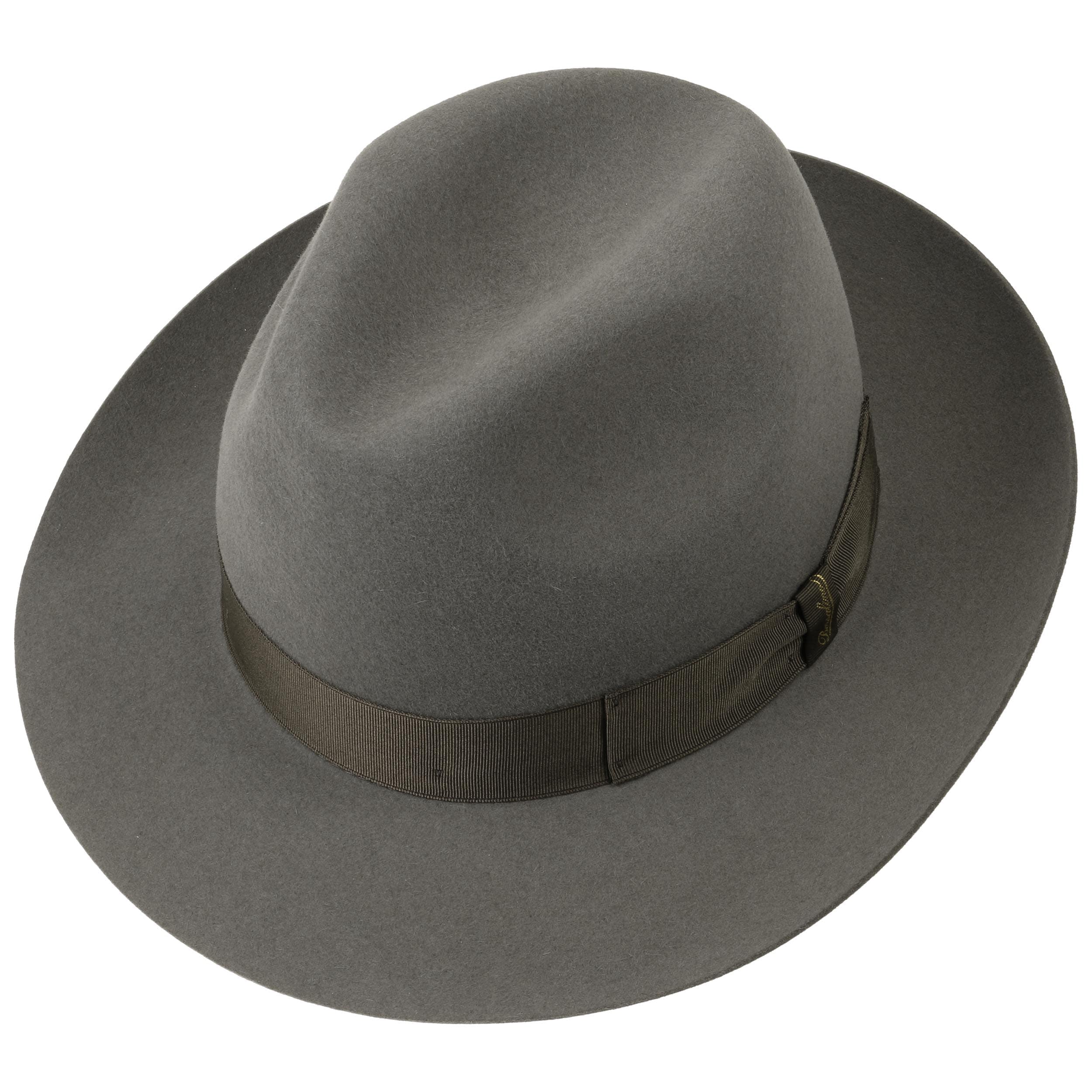 Cappello Di Paglia Bogart Fedora - Tesa Larga 7.5cm - Made In Italy - Estivo E Elegante