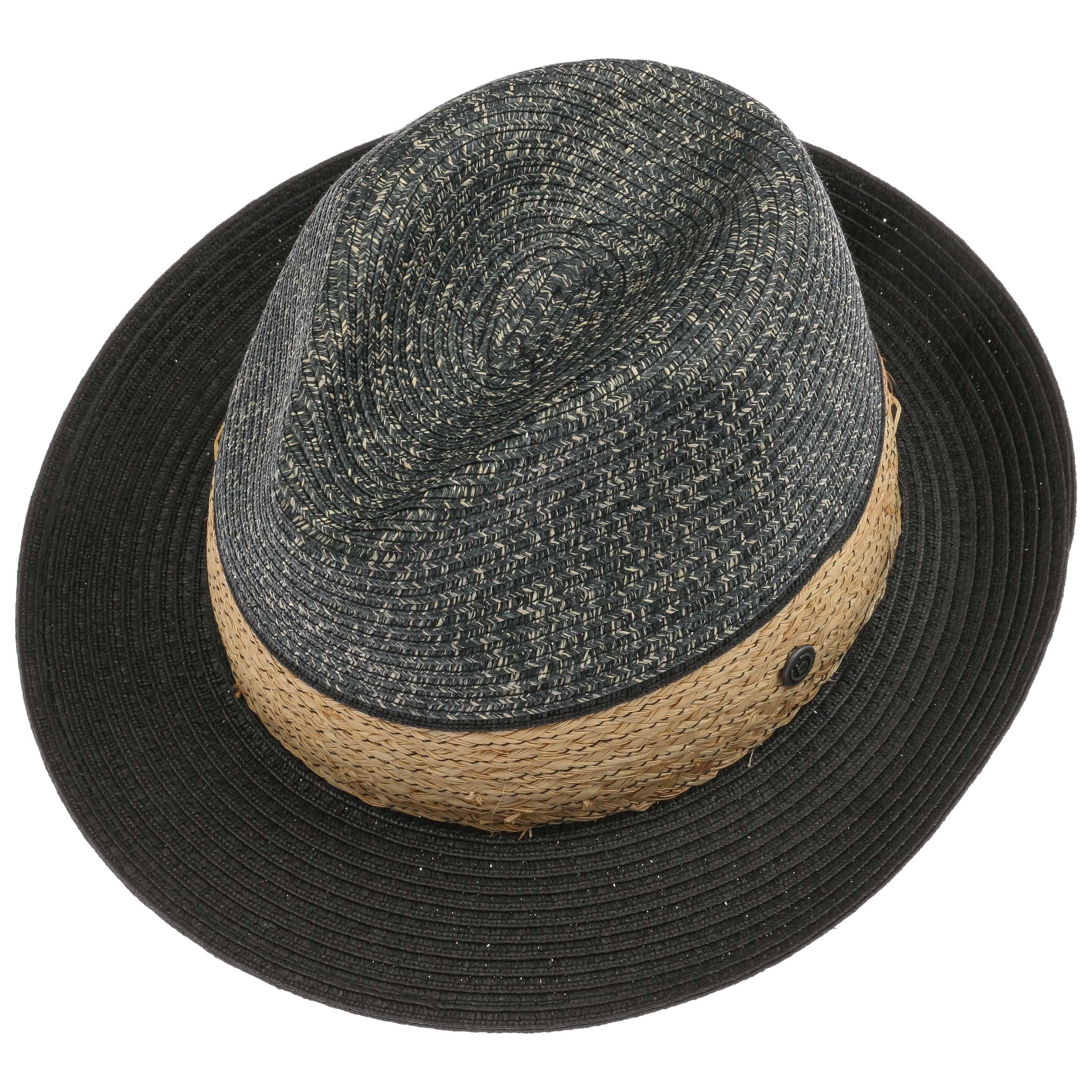 BUGATTI Cappello Bogart In Paglia Mix Per Uomo – Estivo, Falda 5 Cm, Prodotto In Italia