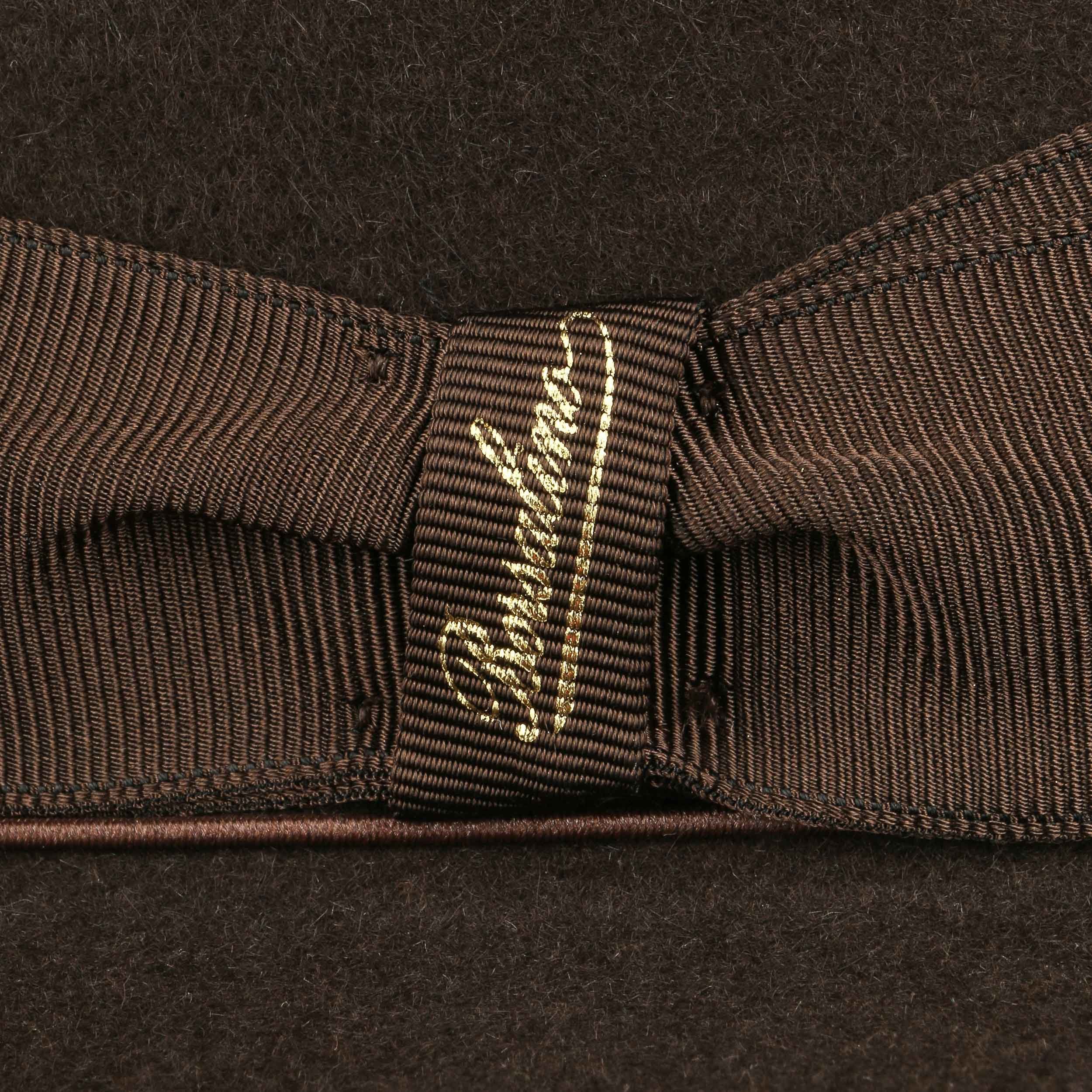 Cappello Da Cowboy/Cowgirl Marrone Chiaro - Tesa Larga, Cinturino Con Perline - Taglia Unica