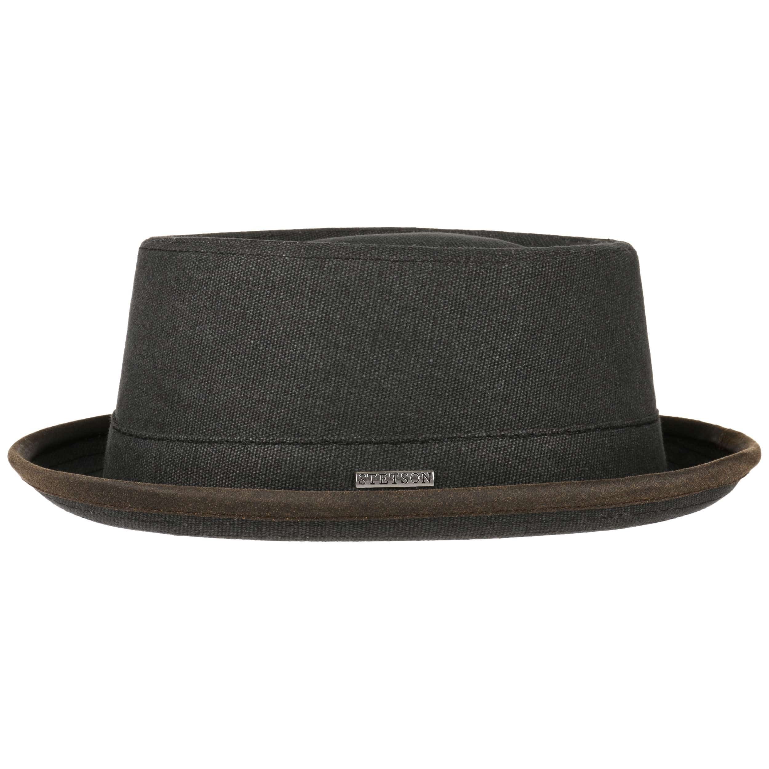 Cappello Pork Pie In Feltro Di Lana 100% Naxon, Classico Tinta Unita Made In Italy - copertina